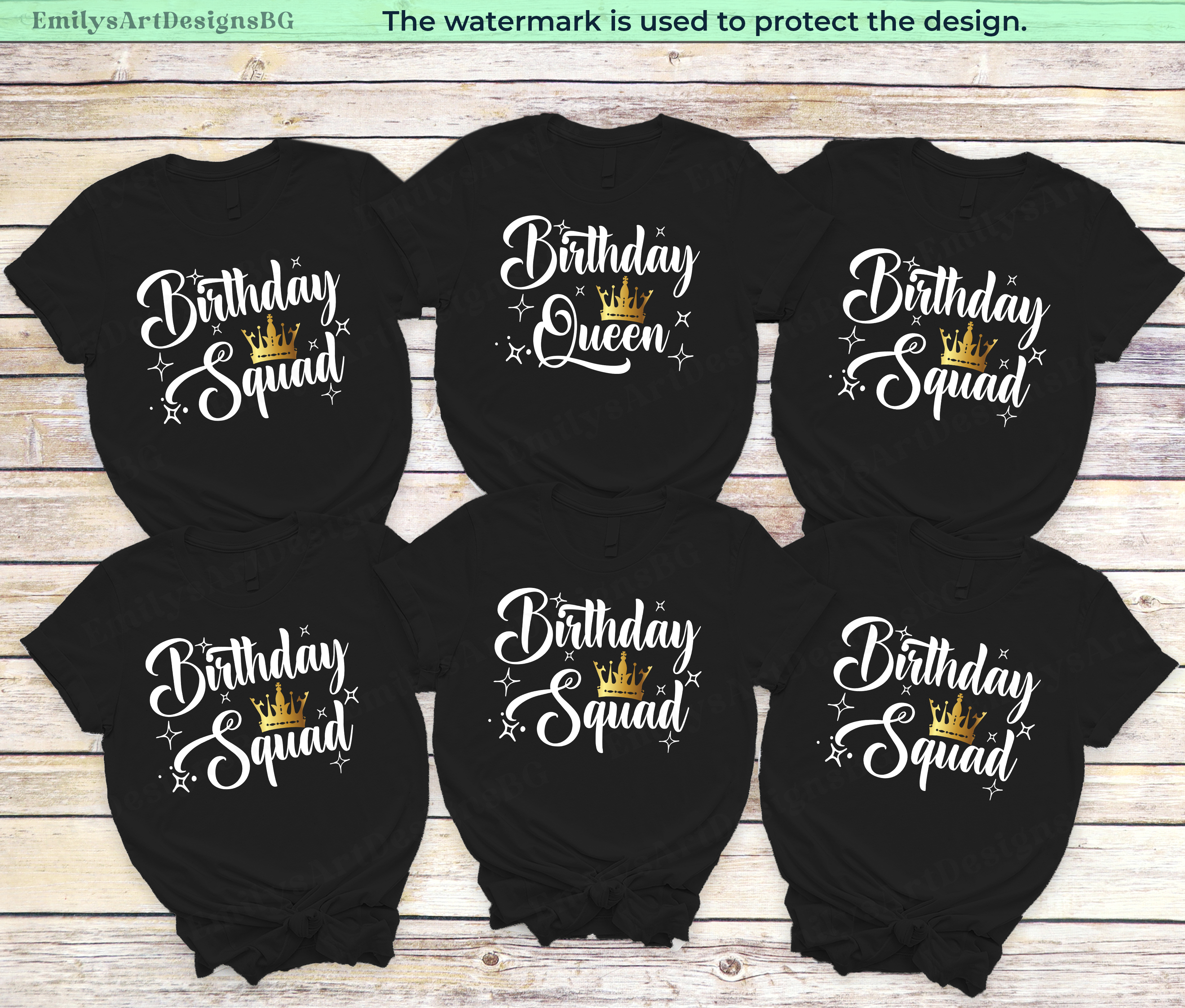 Birthday Queen Party Shirts