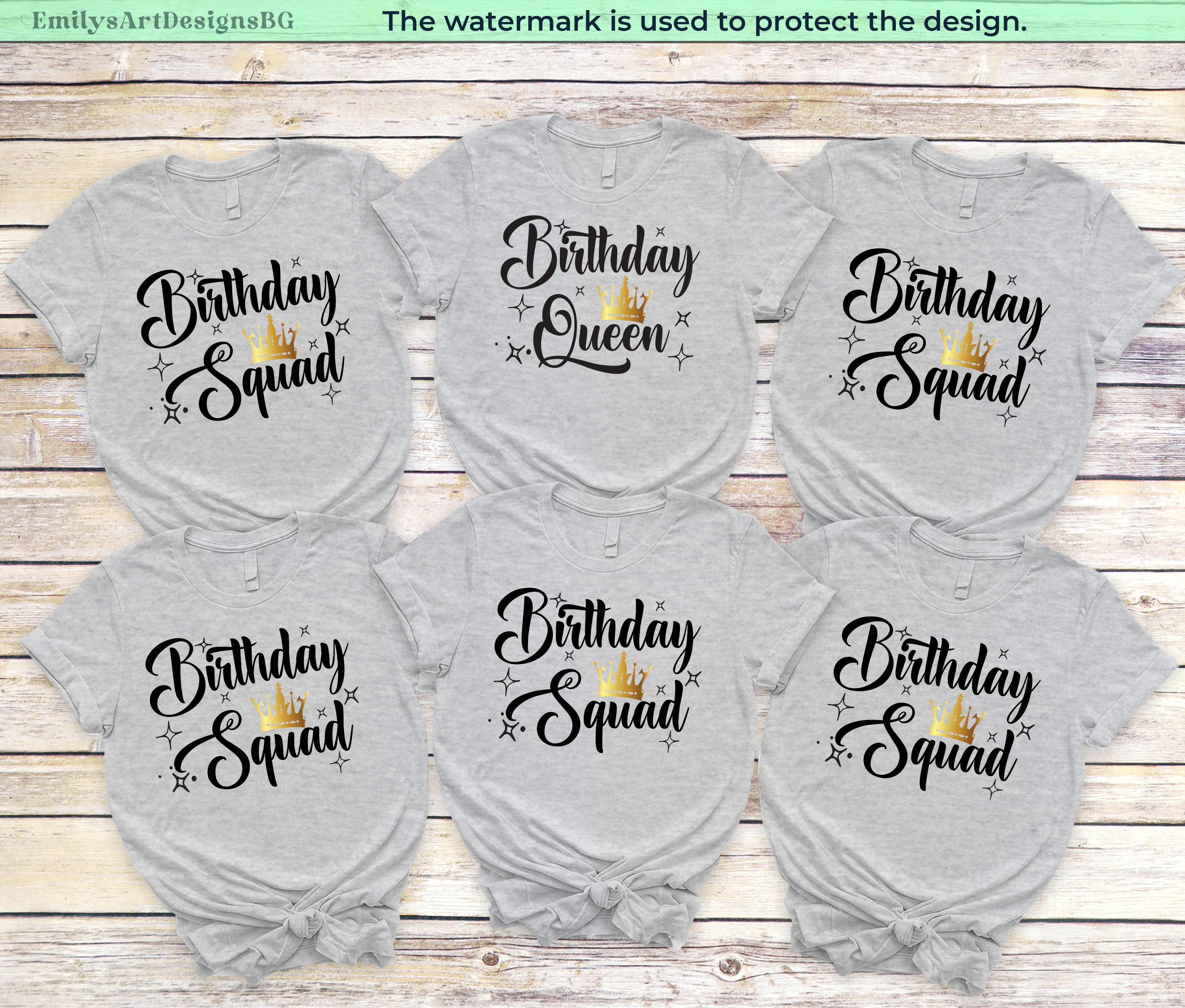 Birthday Queen Party Shirts