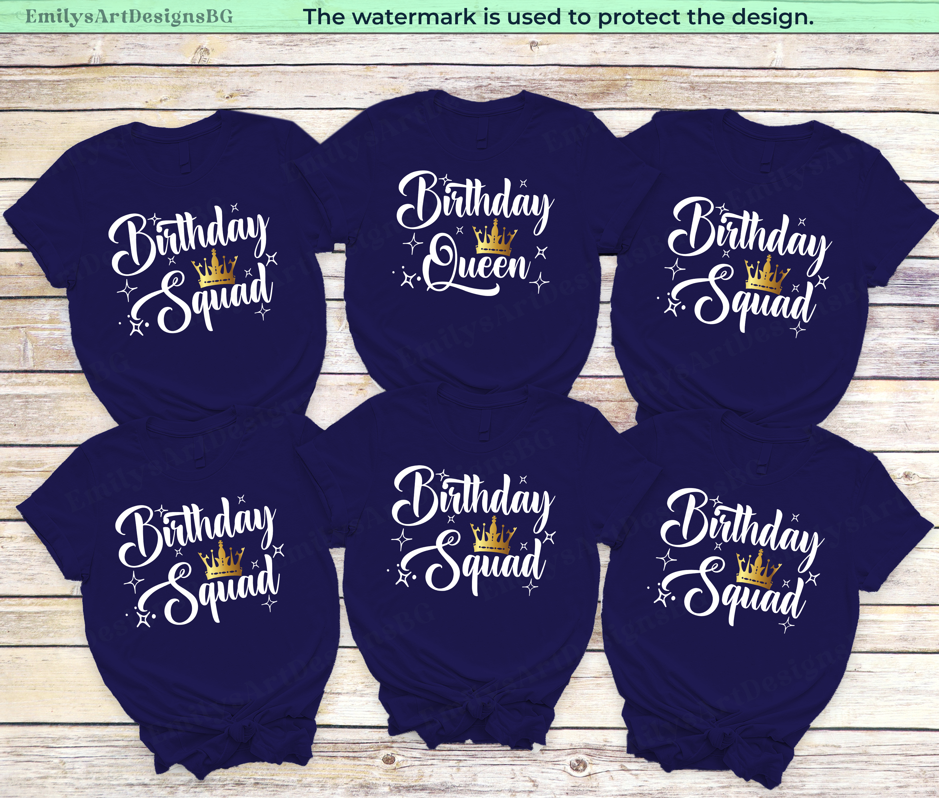Birthday Queen Party Shirts