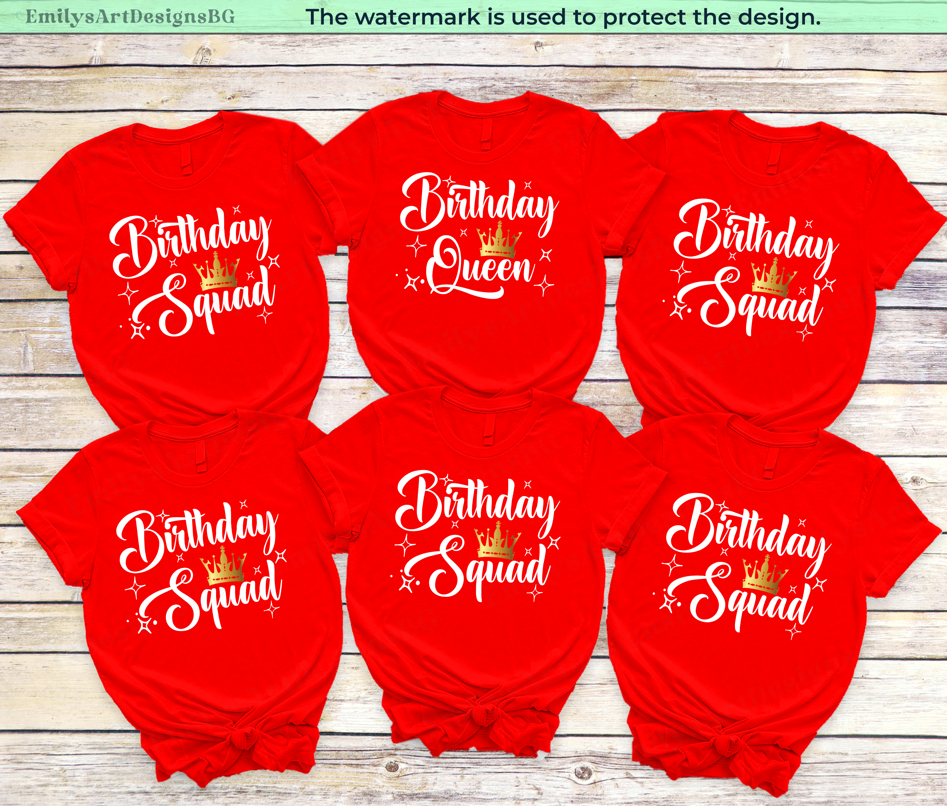 Birthday Queen Party Shirts