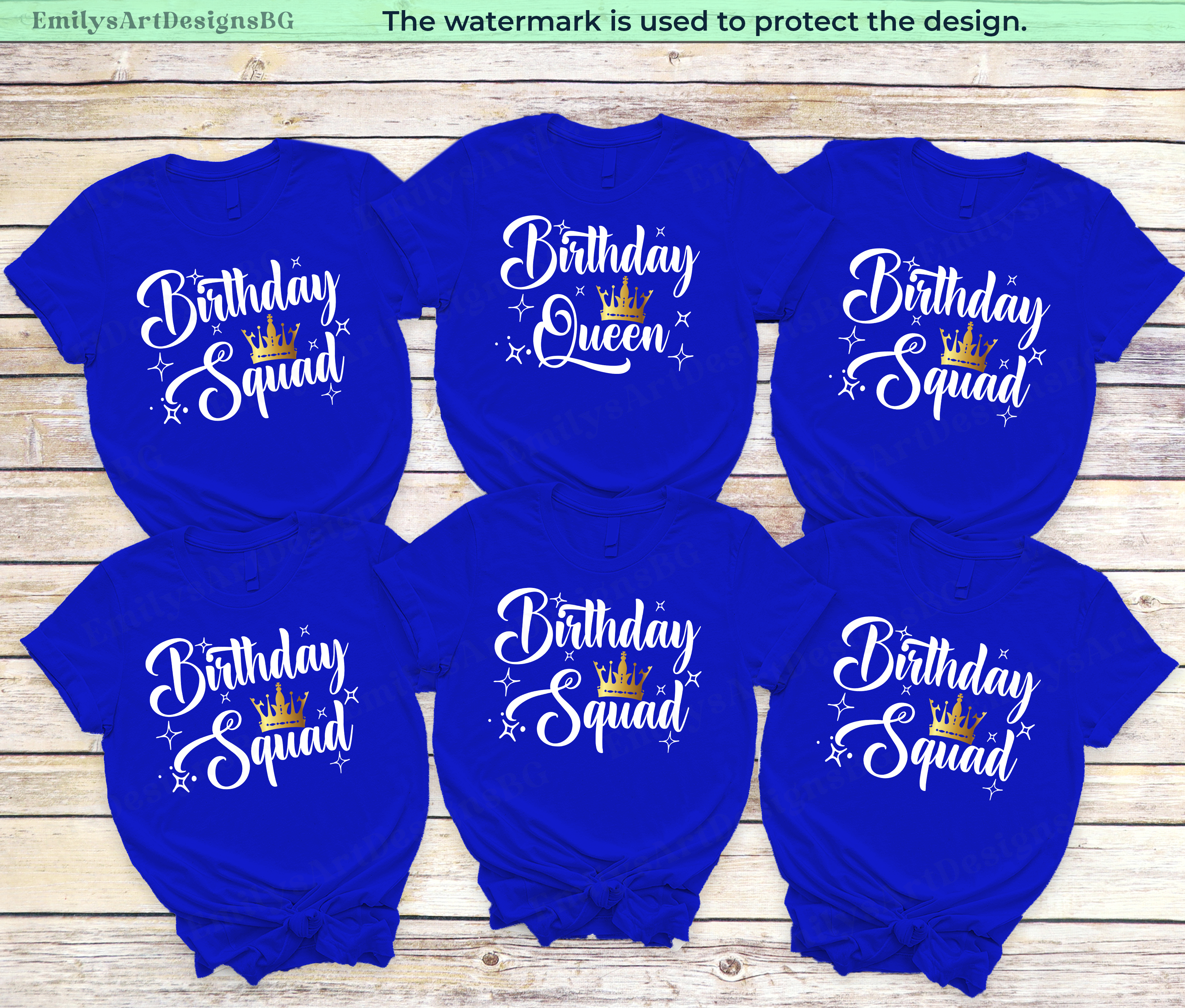 Birthday Queen Party Shirts