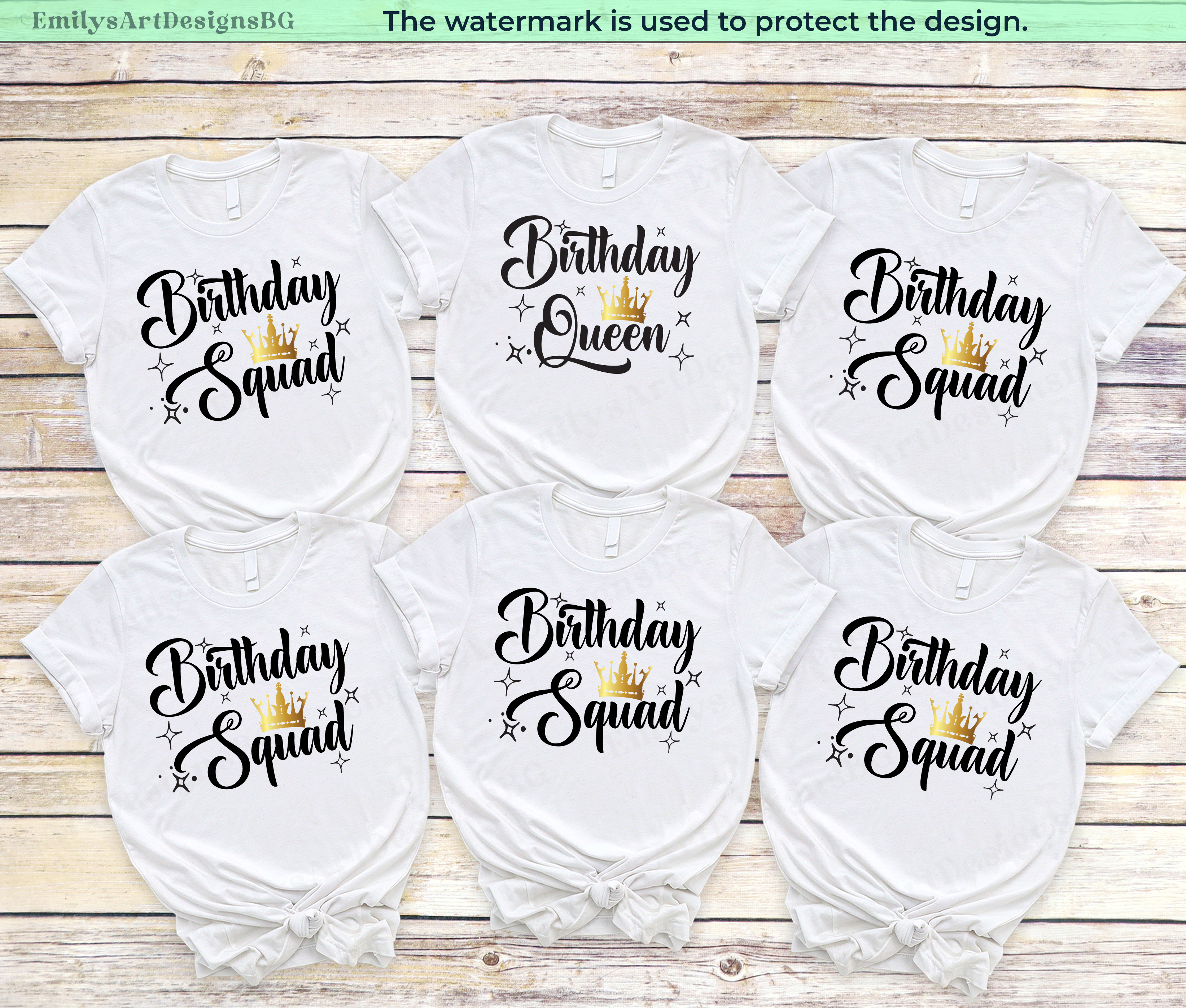 Birthday Queen Party Shirts