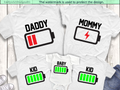 Matching Family Battery Shirts