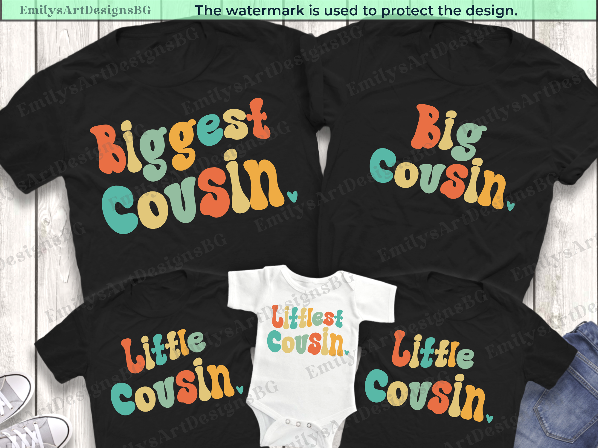 Big Cousin Little Cousin Shirts