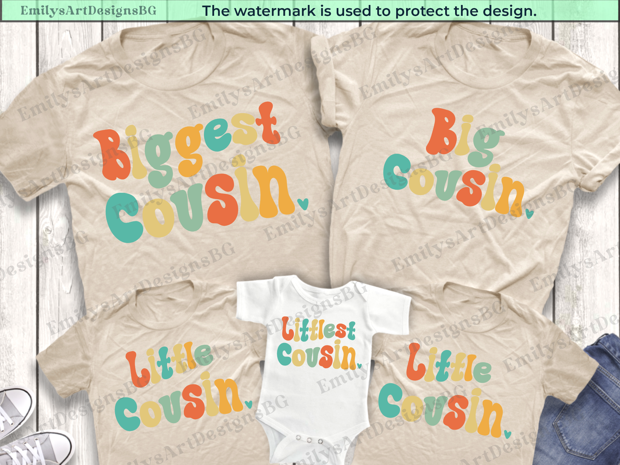 Big Cousin Little Cousin Shirts