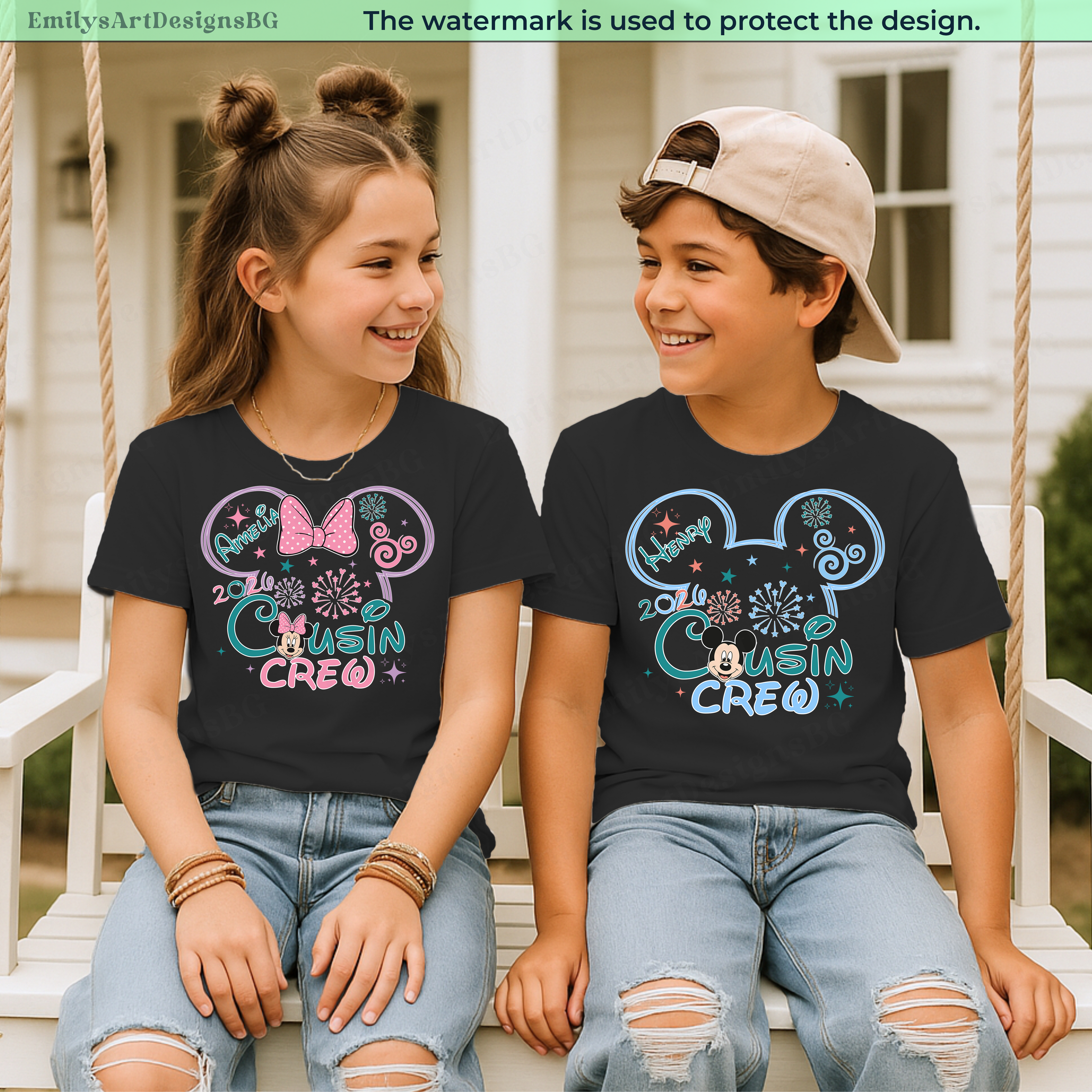 Custom Disney Cousin Crew Matching Shirts