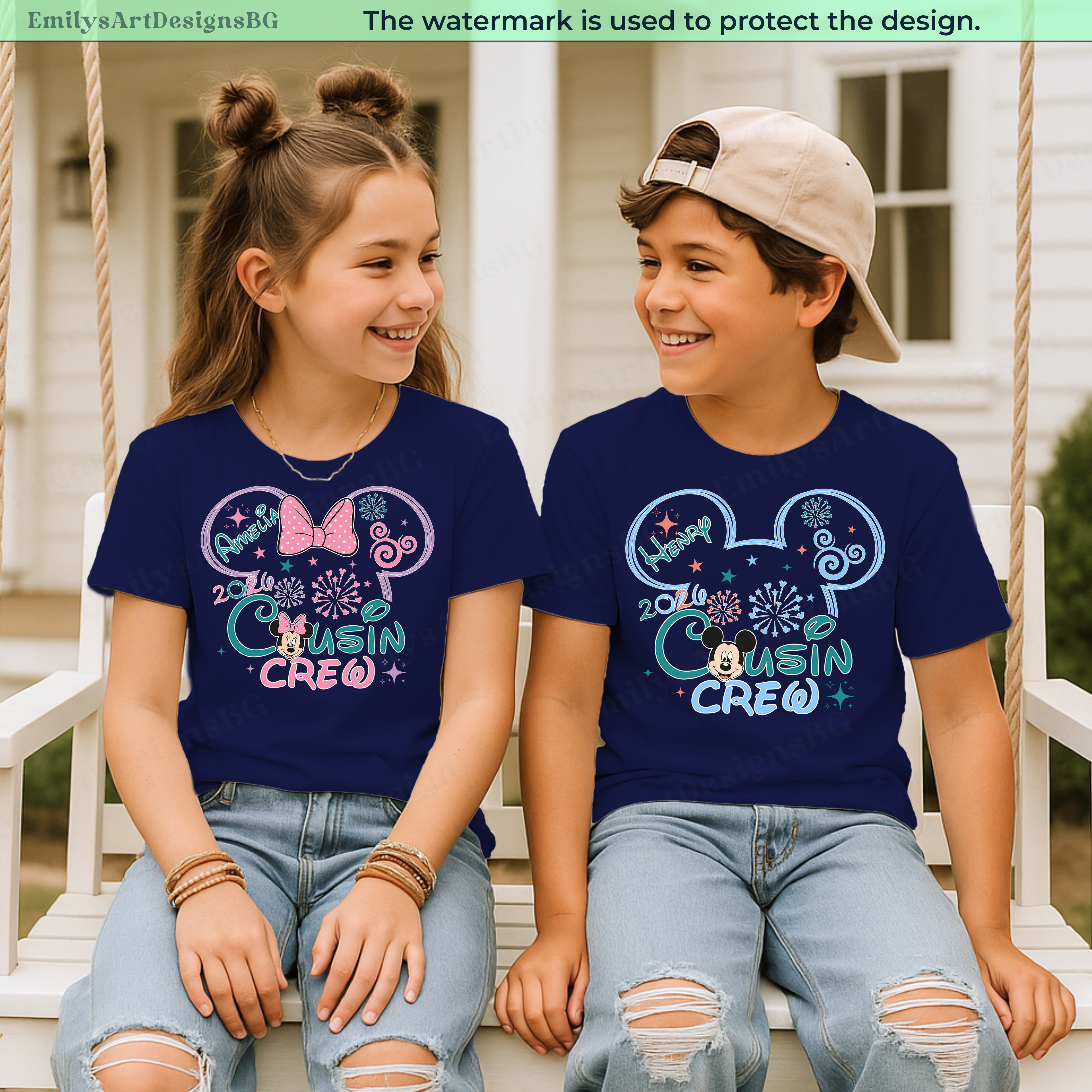 Custom Disney Cousin Crew Matching Shirts