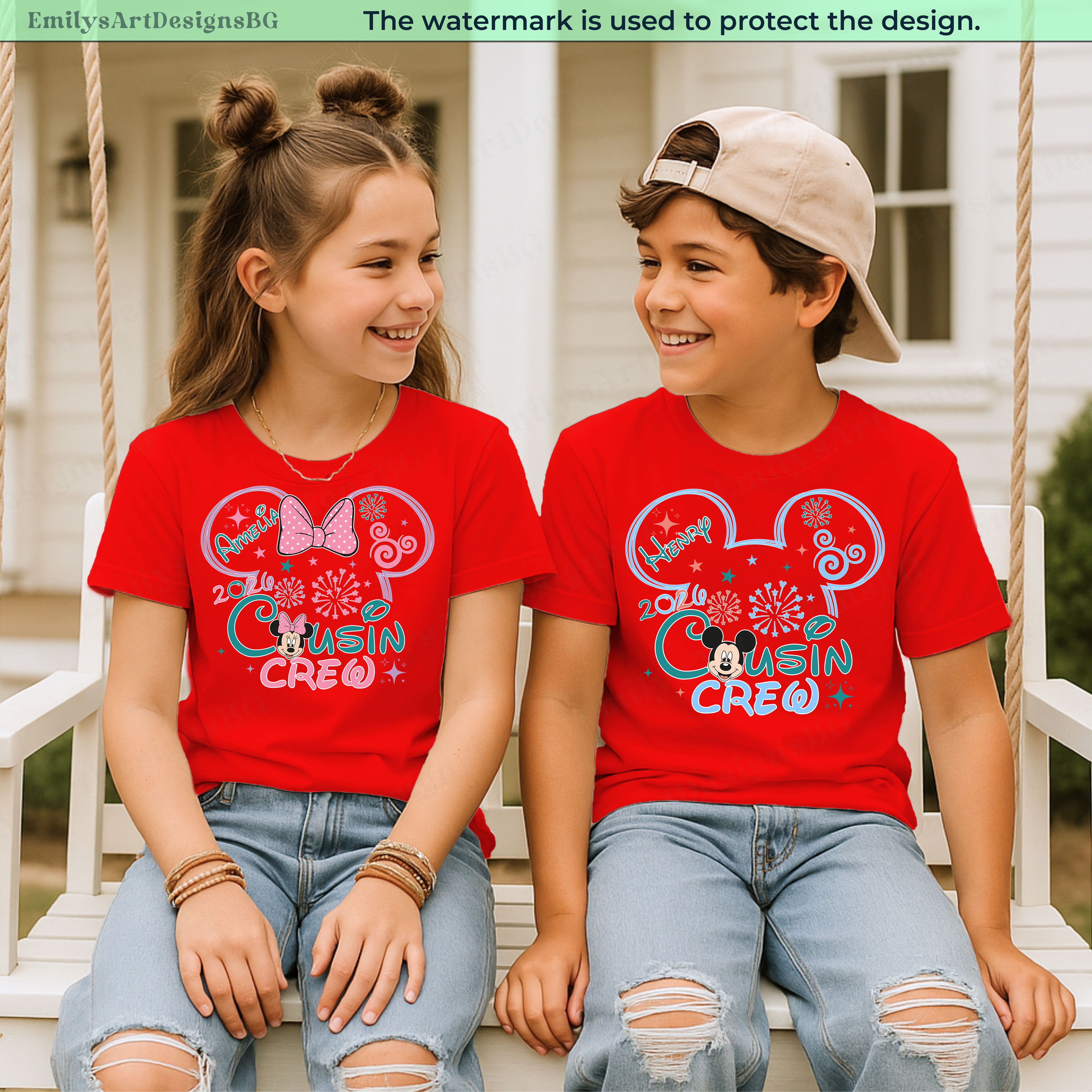 Custom Disney Cousin Crew Matching Shirts