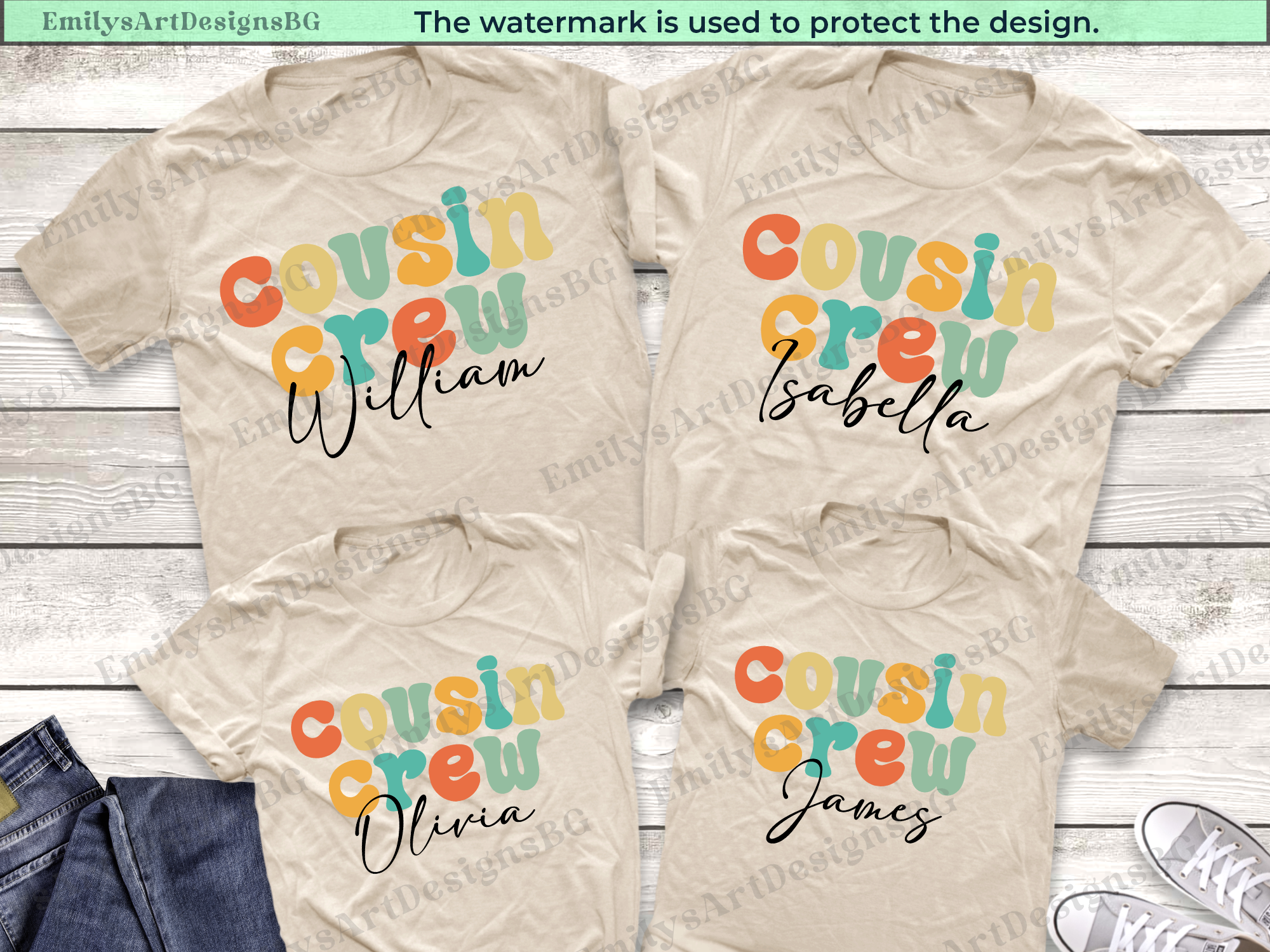 Custom Cousin Crew Matching Shirts