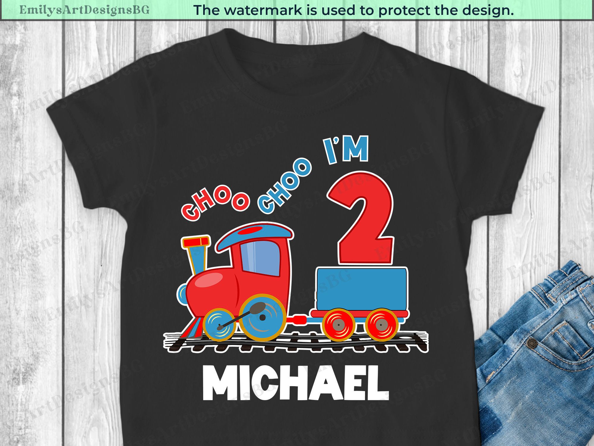 Choo Choo I'm Two - 2nd Birthday Shirt
