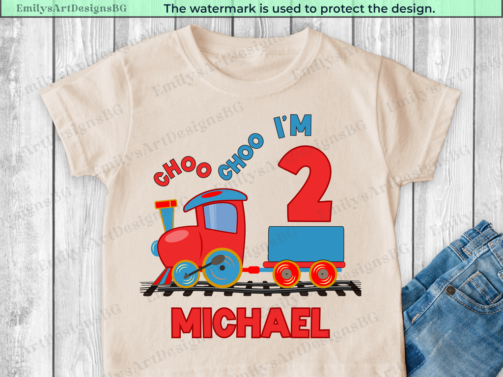 Choo Choo I'm Two - 2nd Birthday Shirt