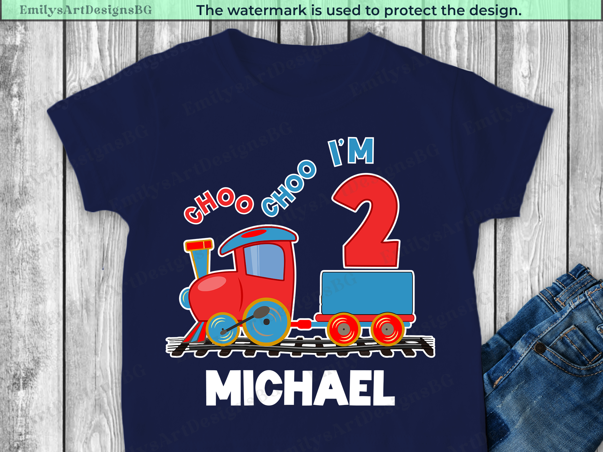 Choo Choo I'm Two - 2nd Birthday Shirt