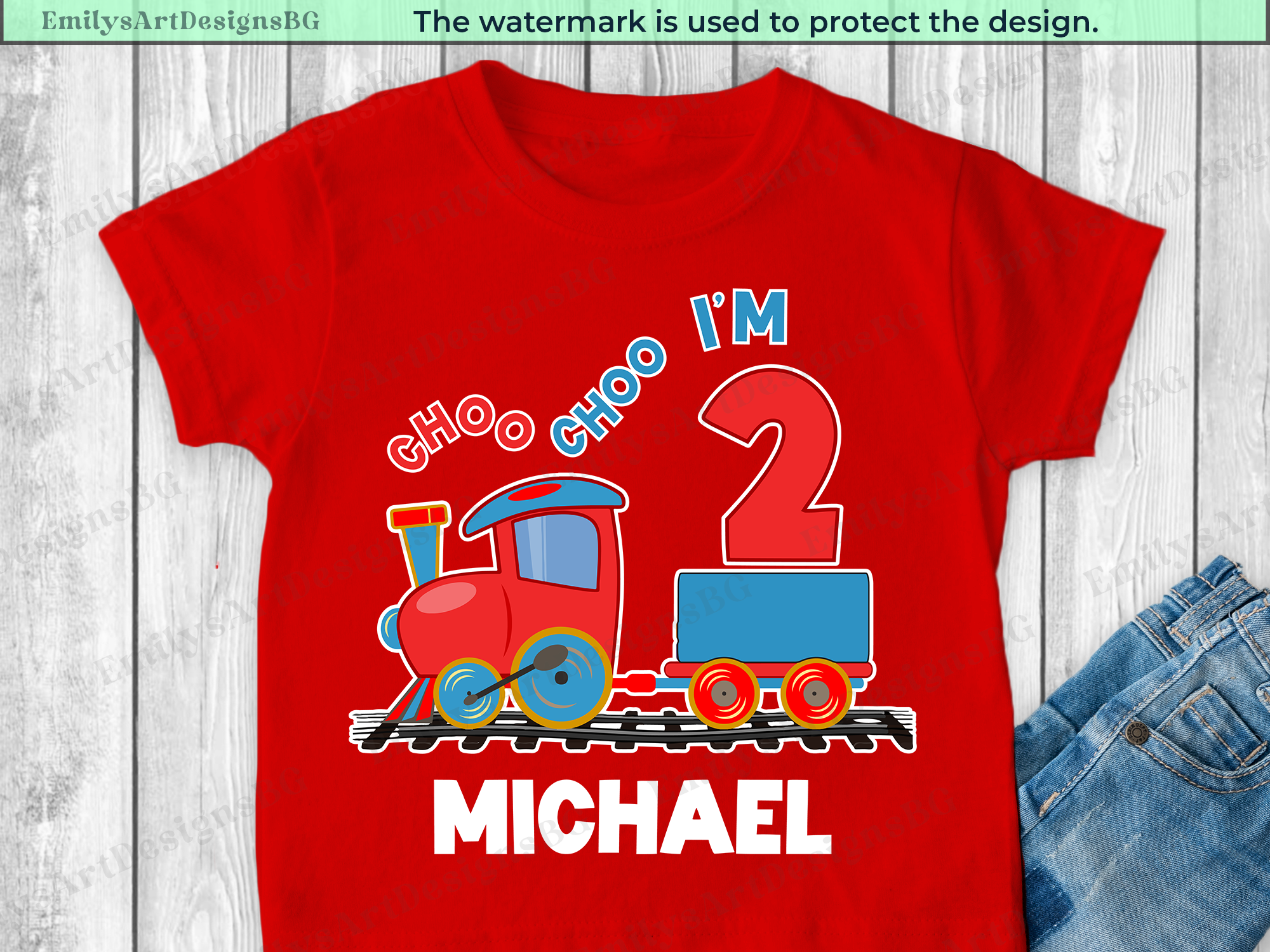 Choo Choo I'm Two - 2nd Birthday Shirt