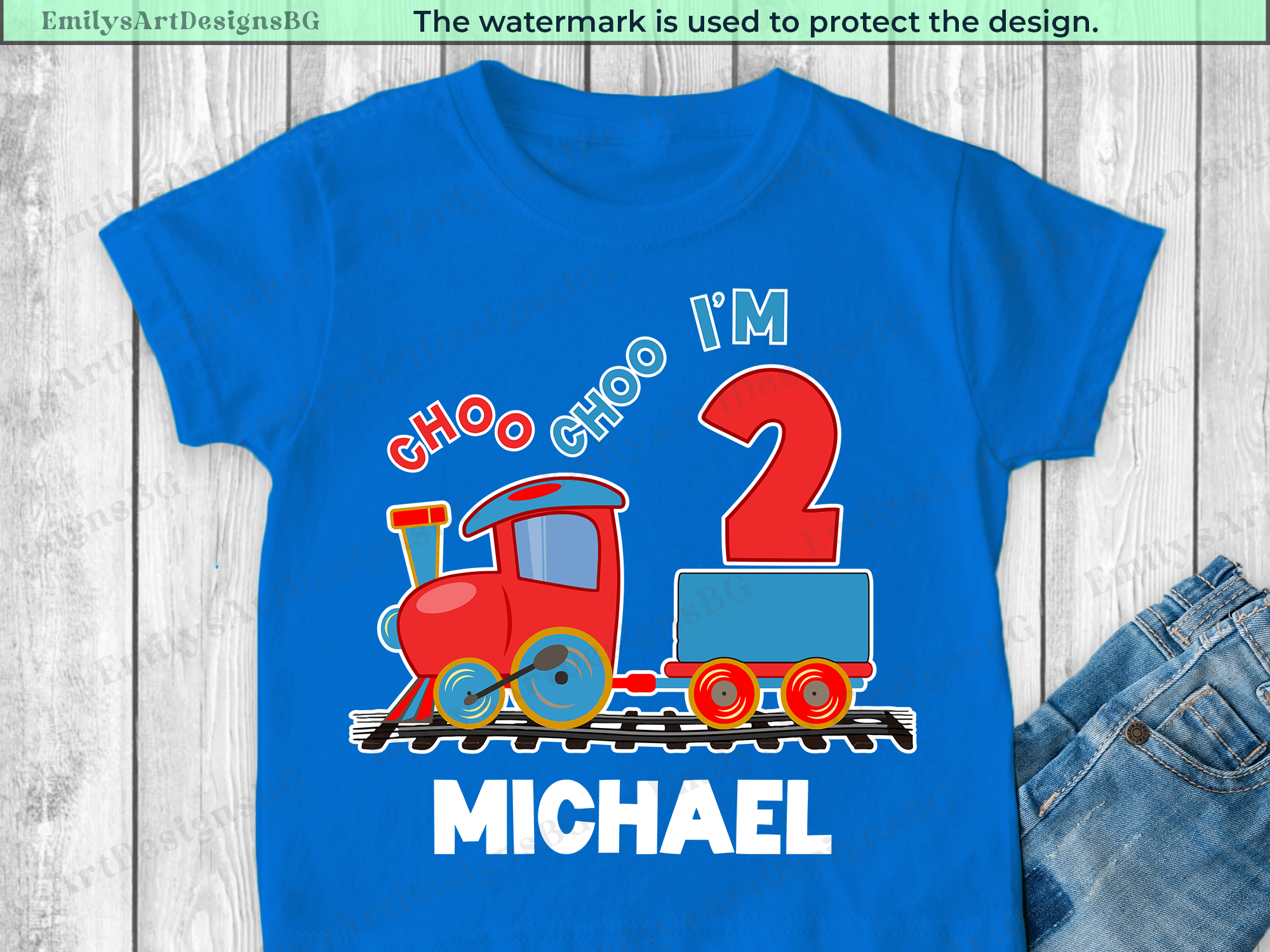 Choo Choo I'm Two - 2nd Birthday Shirt