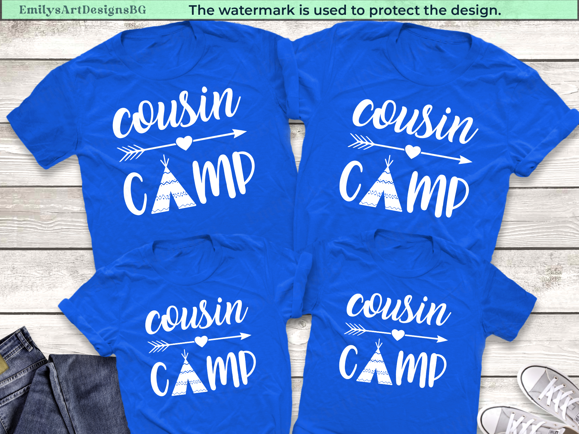 Matching Cousin Camp Shirts
