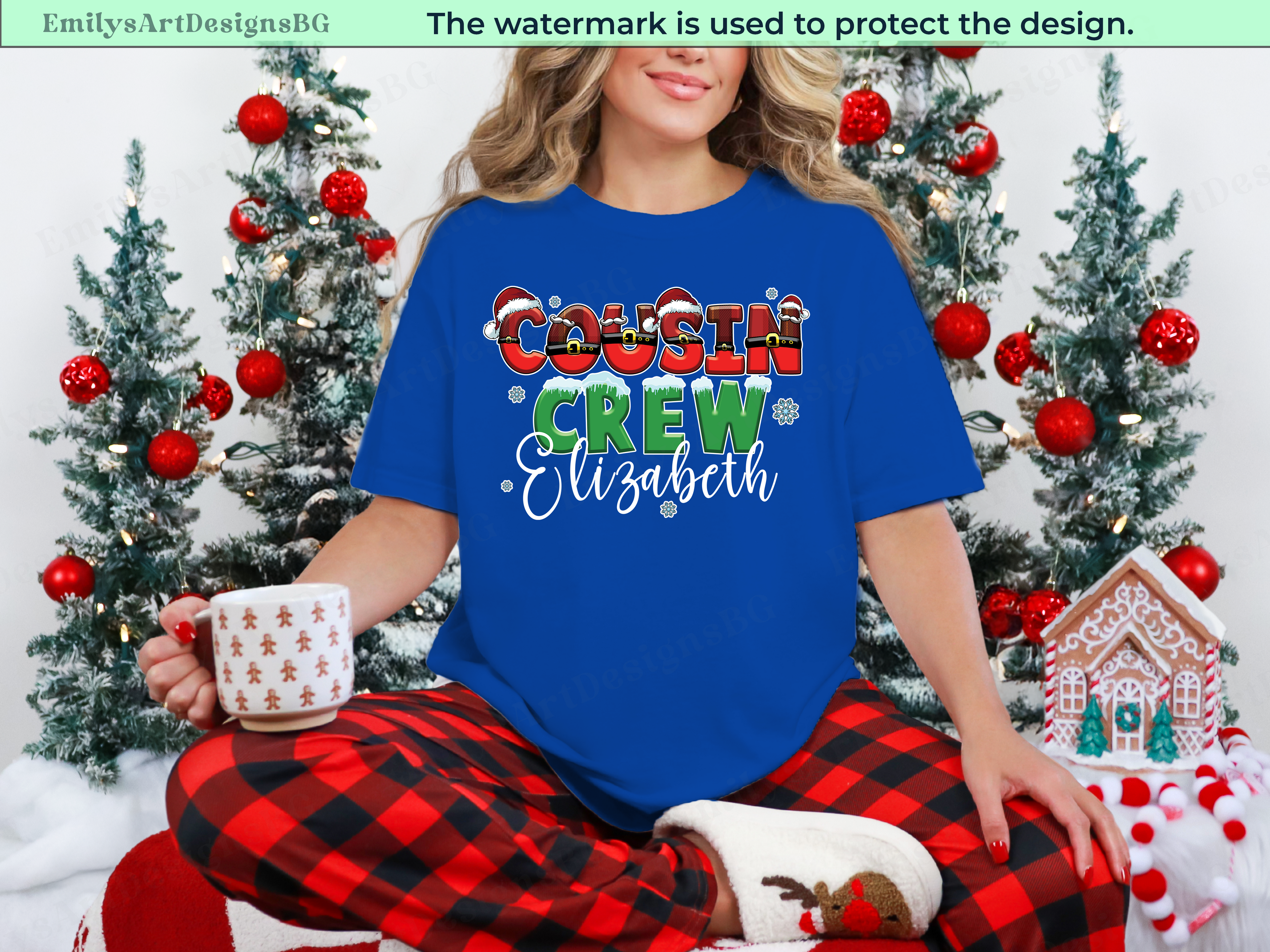Personalized Cousin Crew Christmas T-shirts