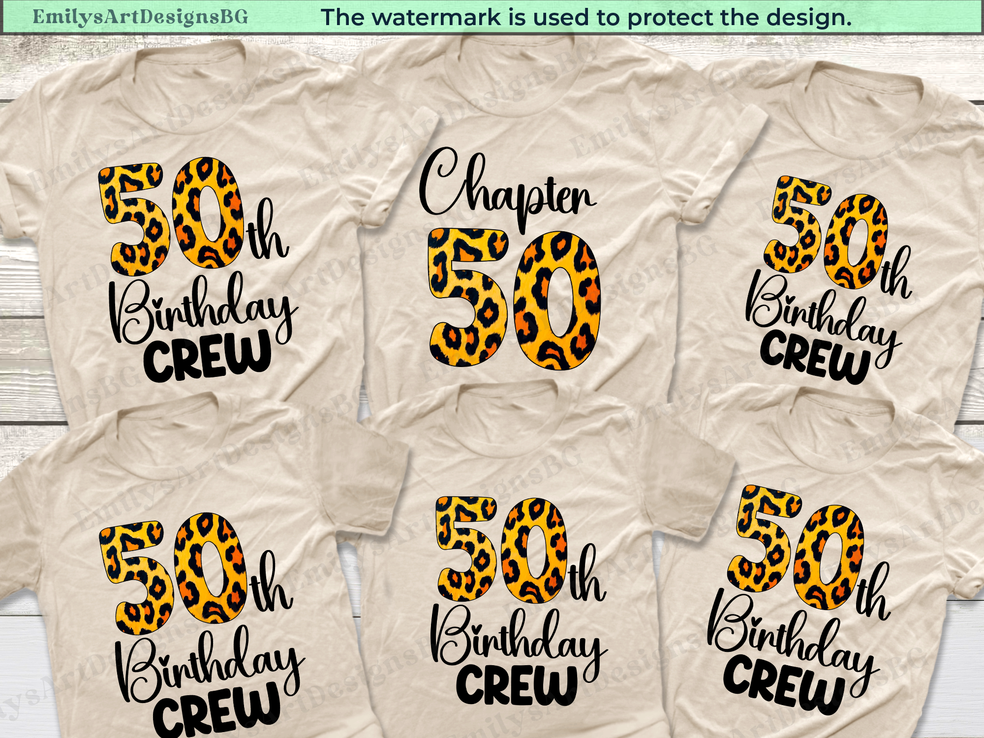 50th Birthday Crew Shirts
