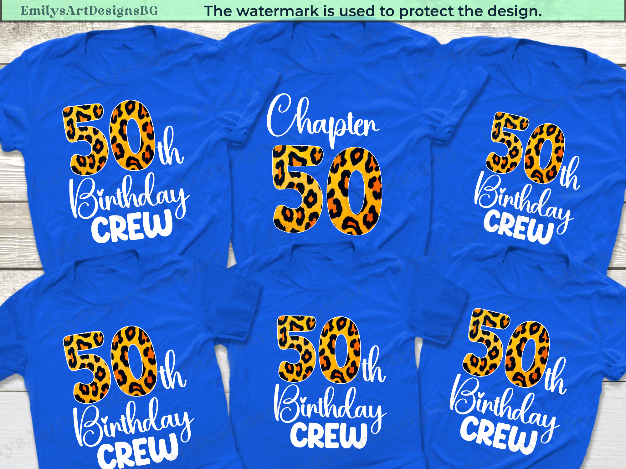 50th Birthday Crew Shirts