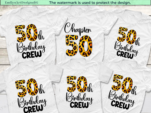 50th Birthday Crew Shirts