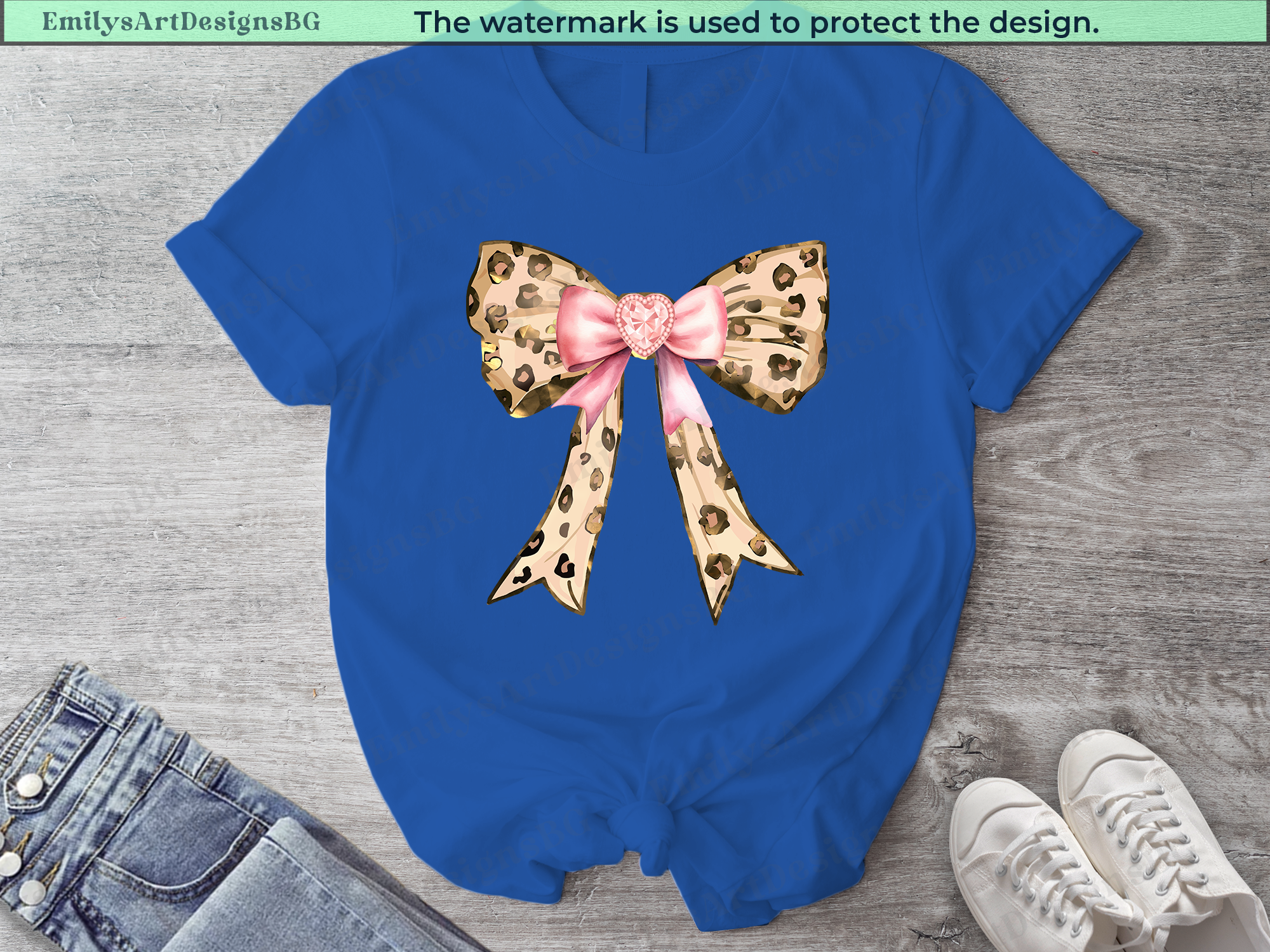 Coquette Leopard Bow T-shirt