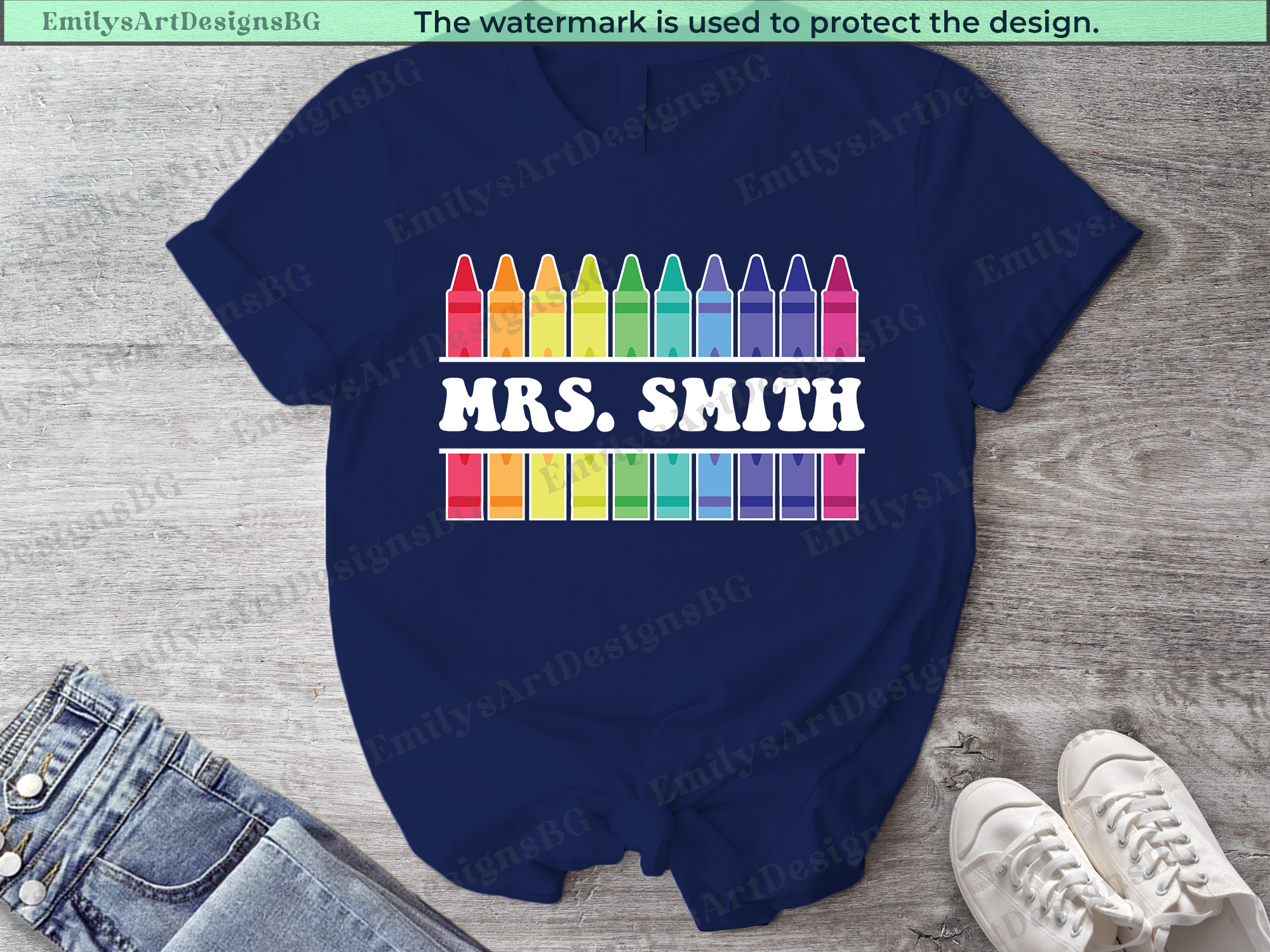 Custom Name Teacher T-shirt