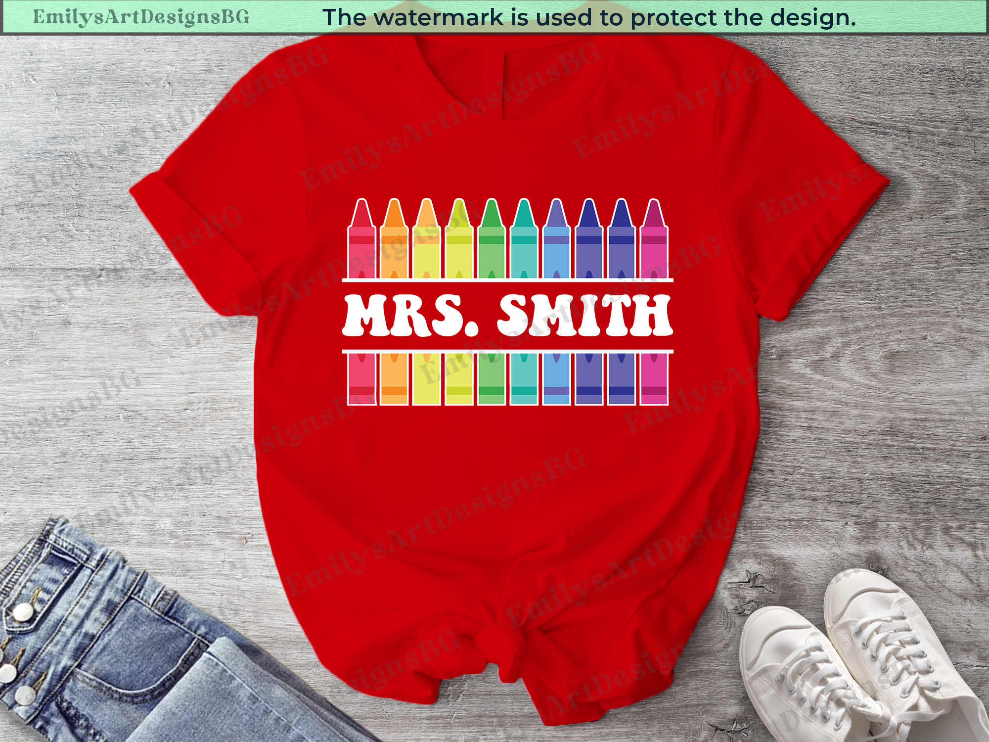 Custom Name Teacher T-shirt