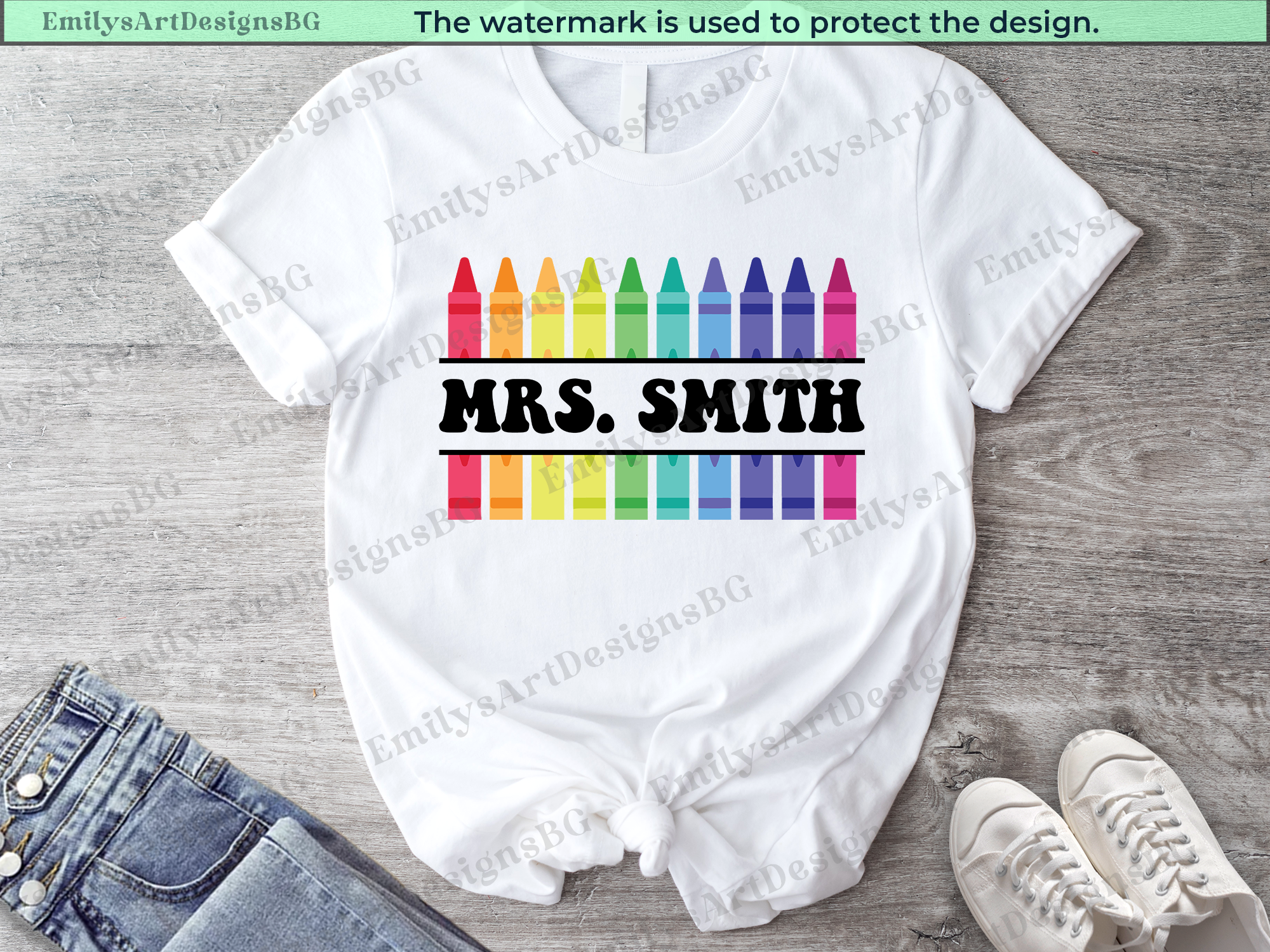 Custom Name Teacher T-shirt