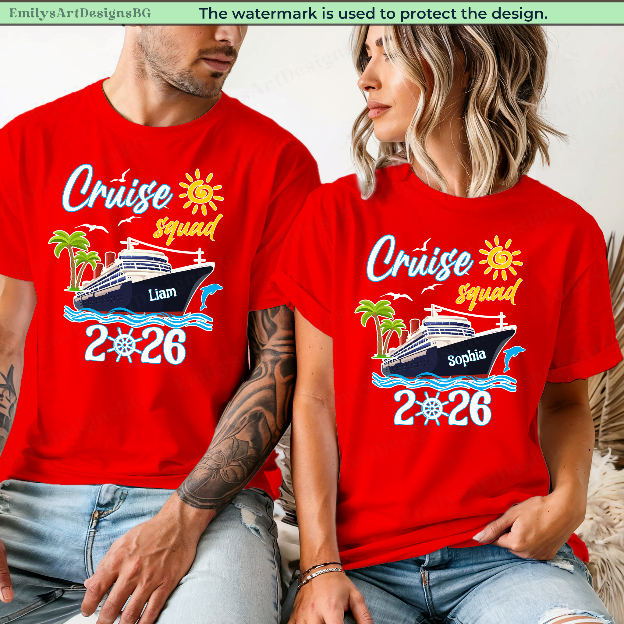 Personalized Cruise Squad 2026 Shirts