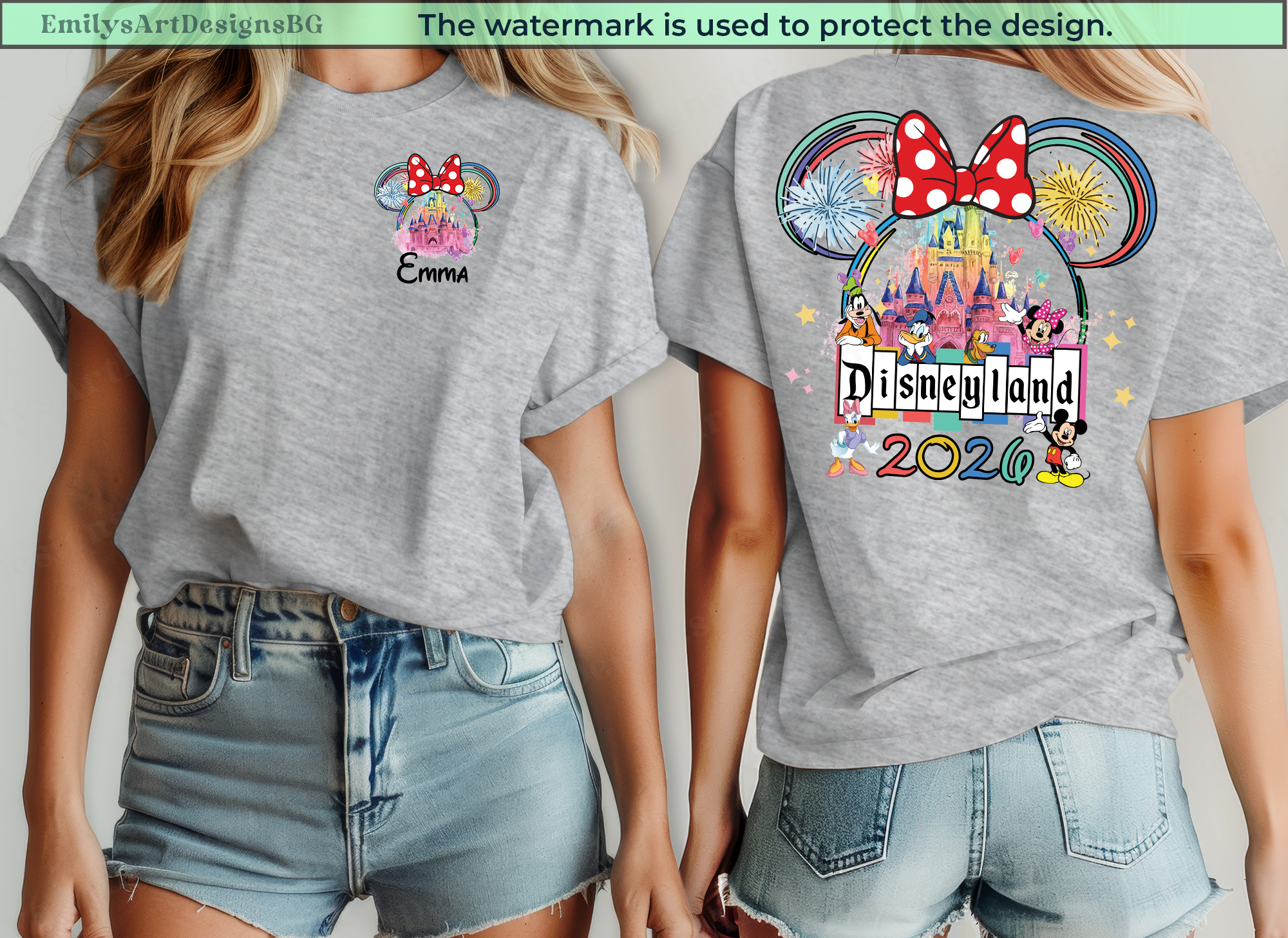 Custom 2026 Disneyland Trip Shirts