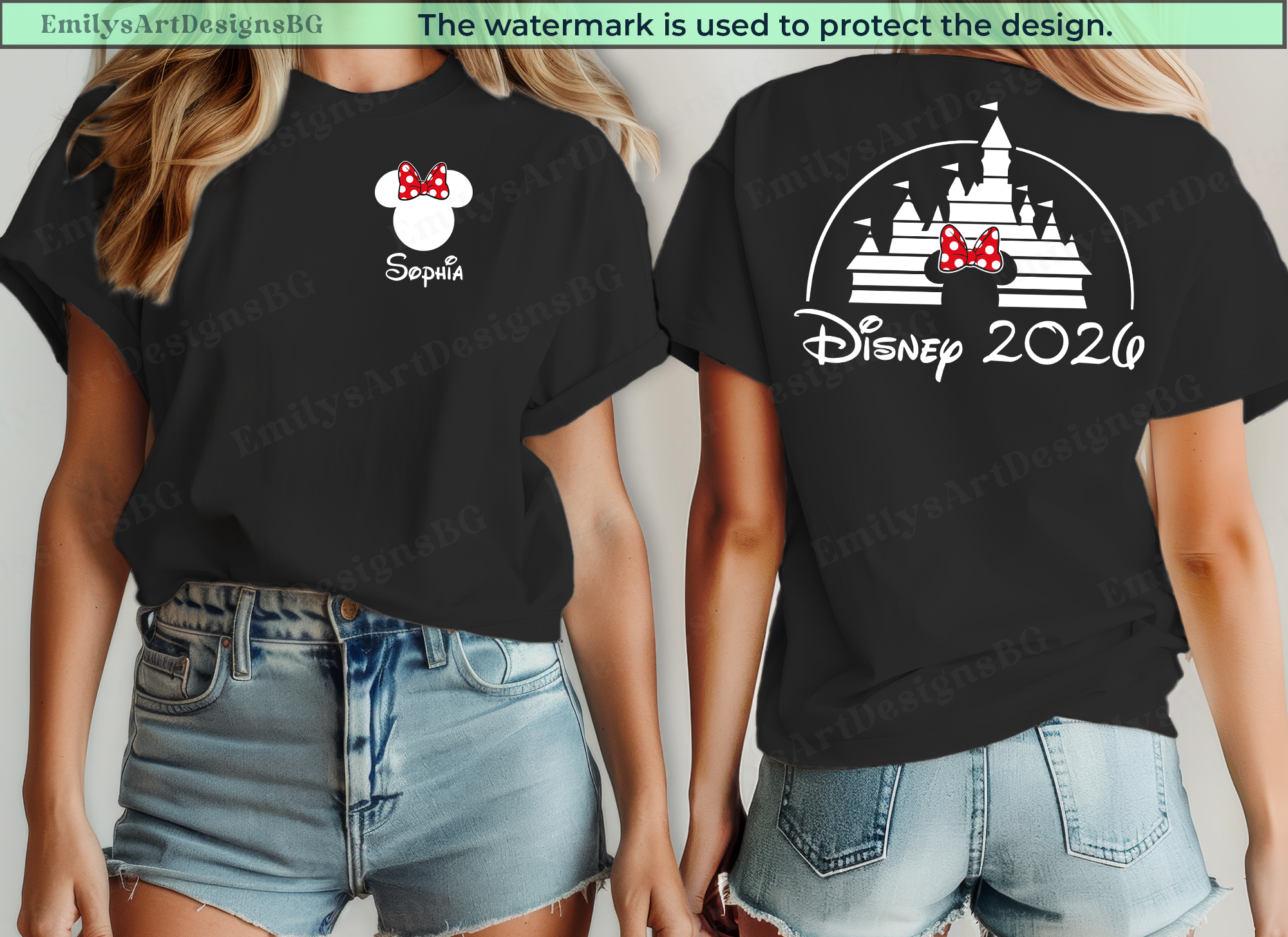Custom Disney Castle 2026 Shirts
