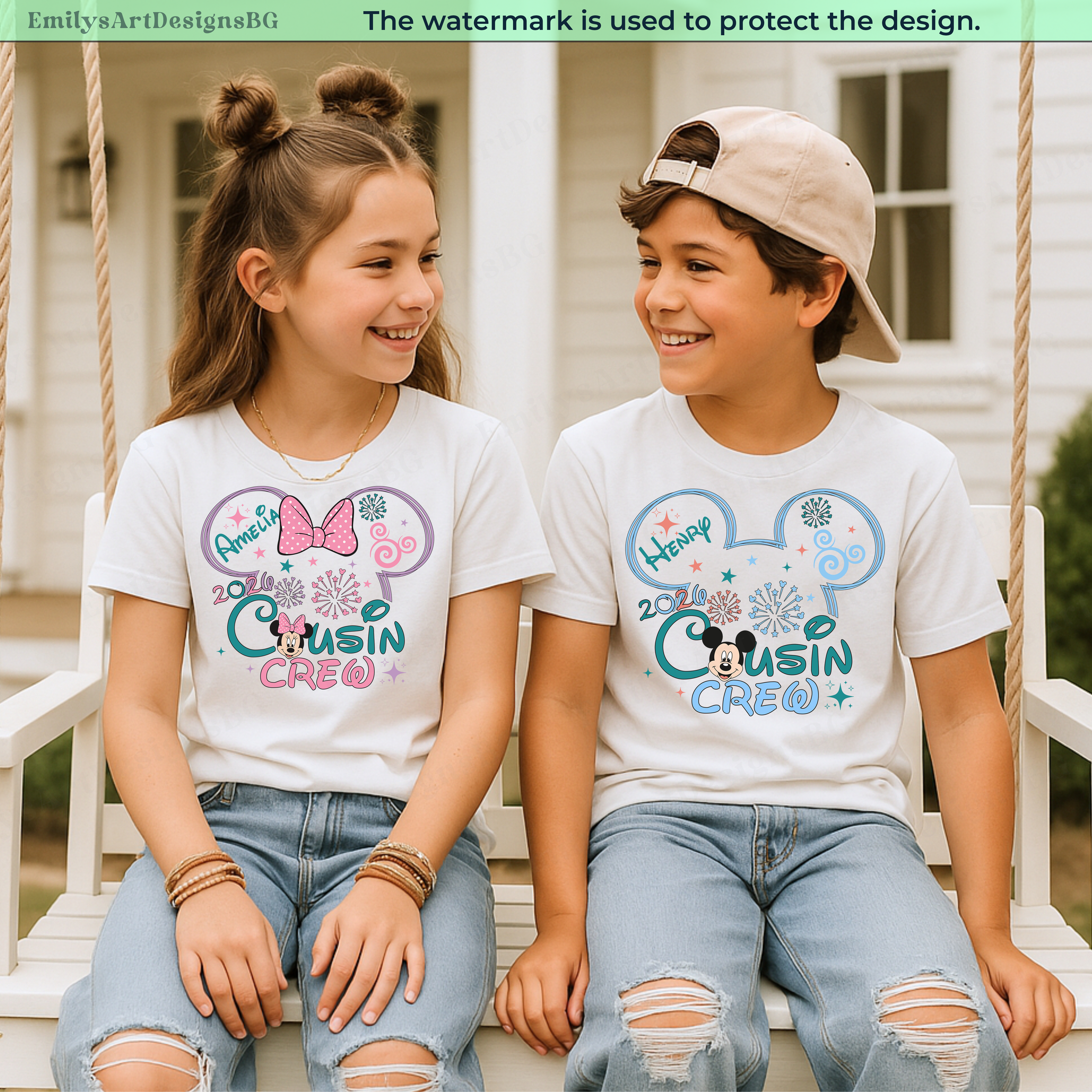 Custom Disney Cousin Crew Matching Shirts
