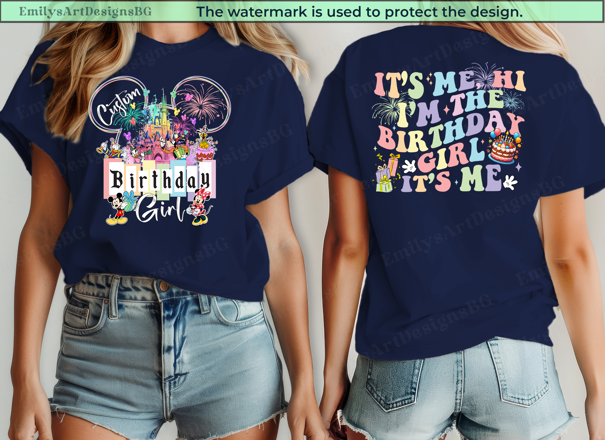 Custom Disneyland Birthday Girl Shirt