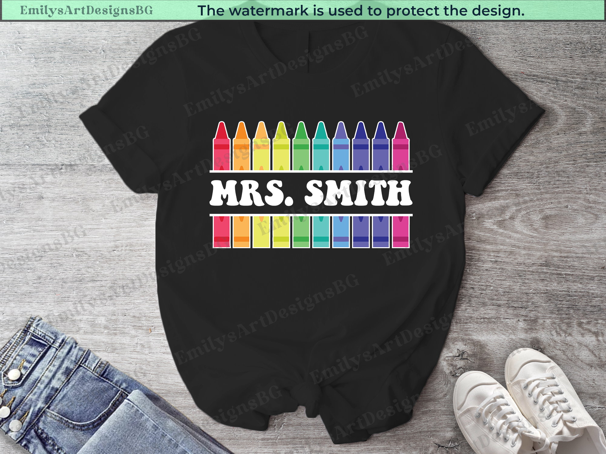 Custom Name Teacher T-shirt