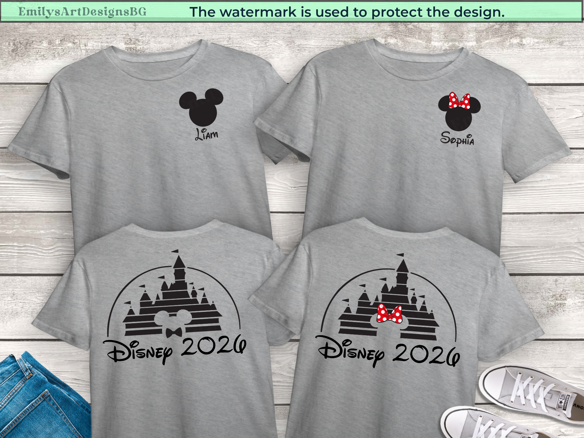 Custom Disney Castle 2026 Shirts