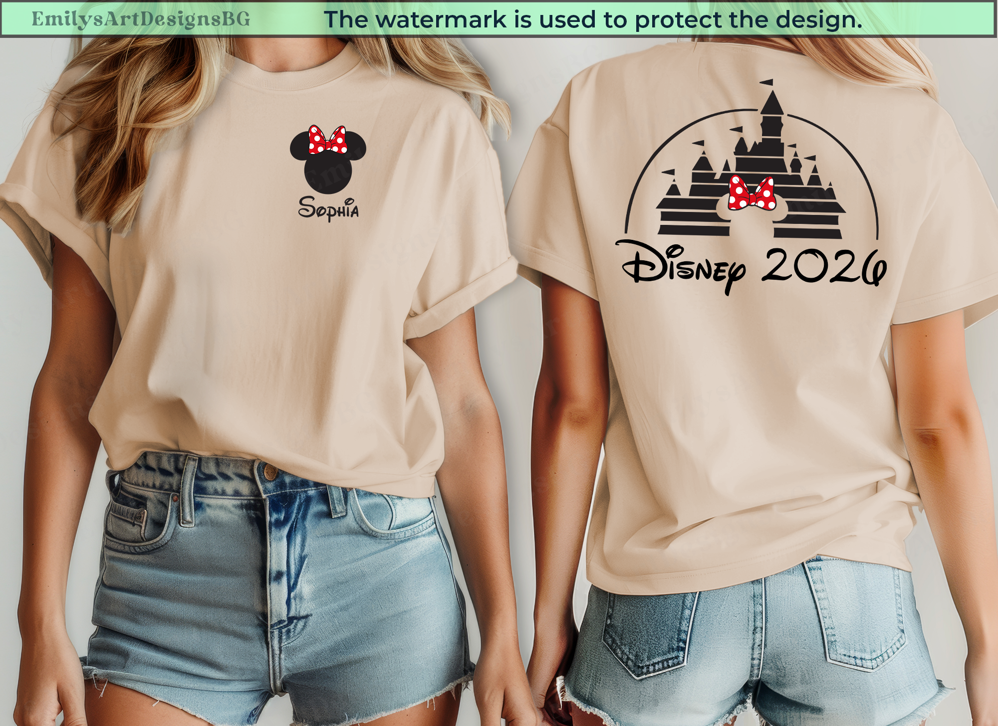 Custom Disney Castle 2026 Shirts