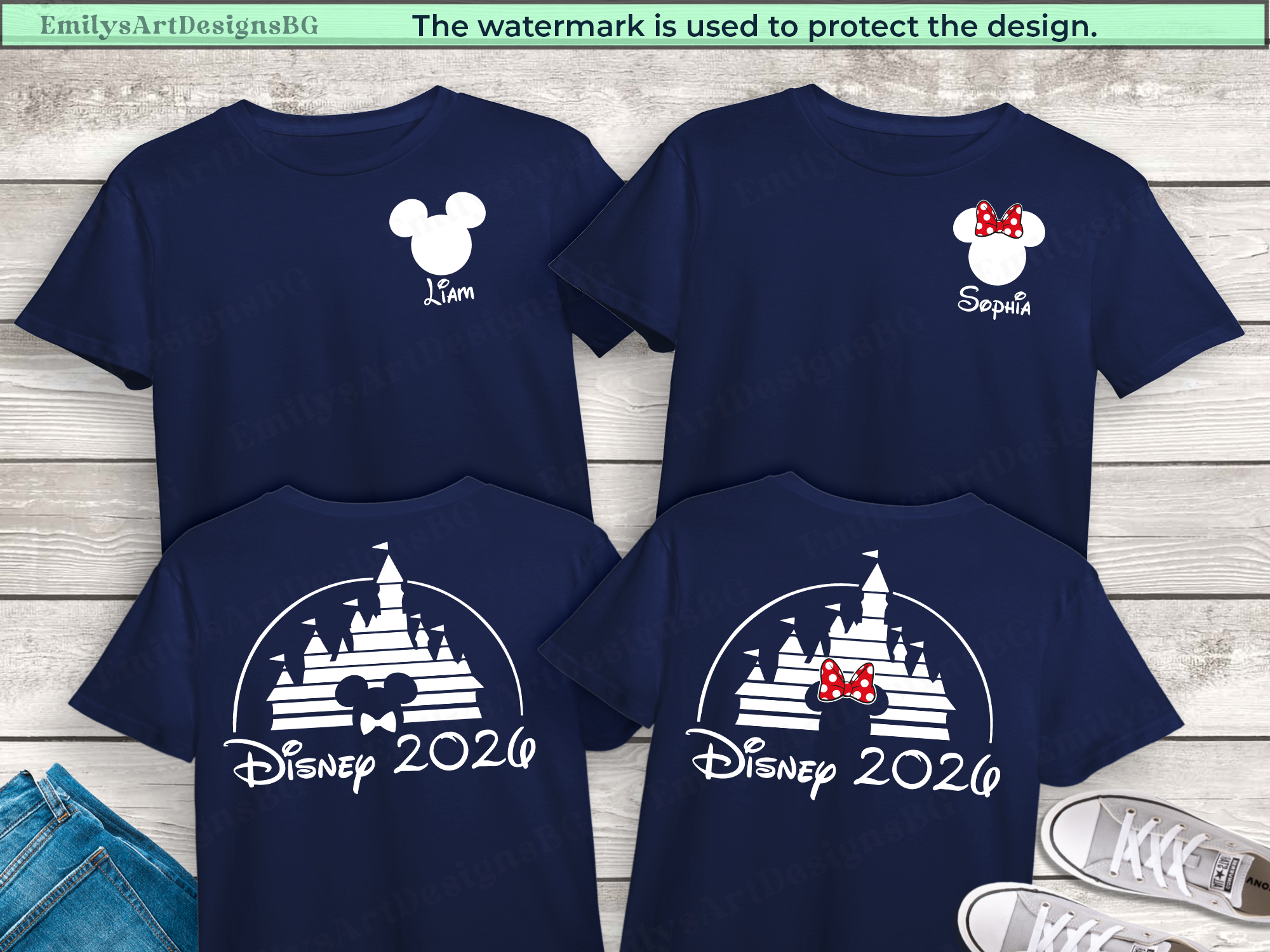 Custom Disney Castle 2026 Shirts