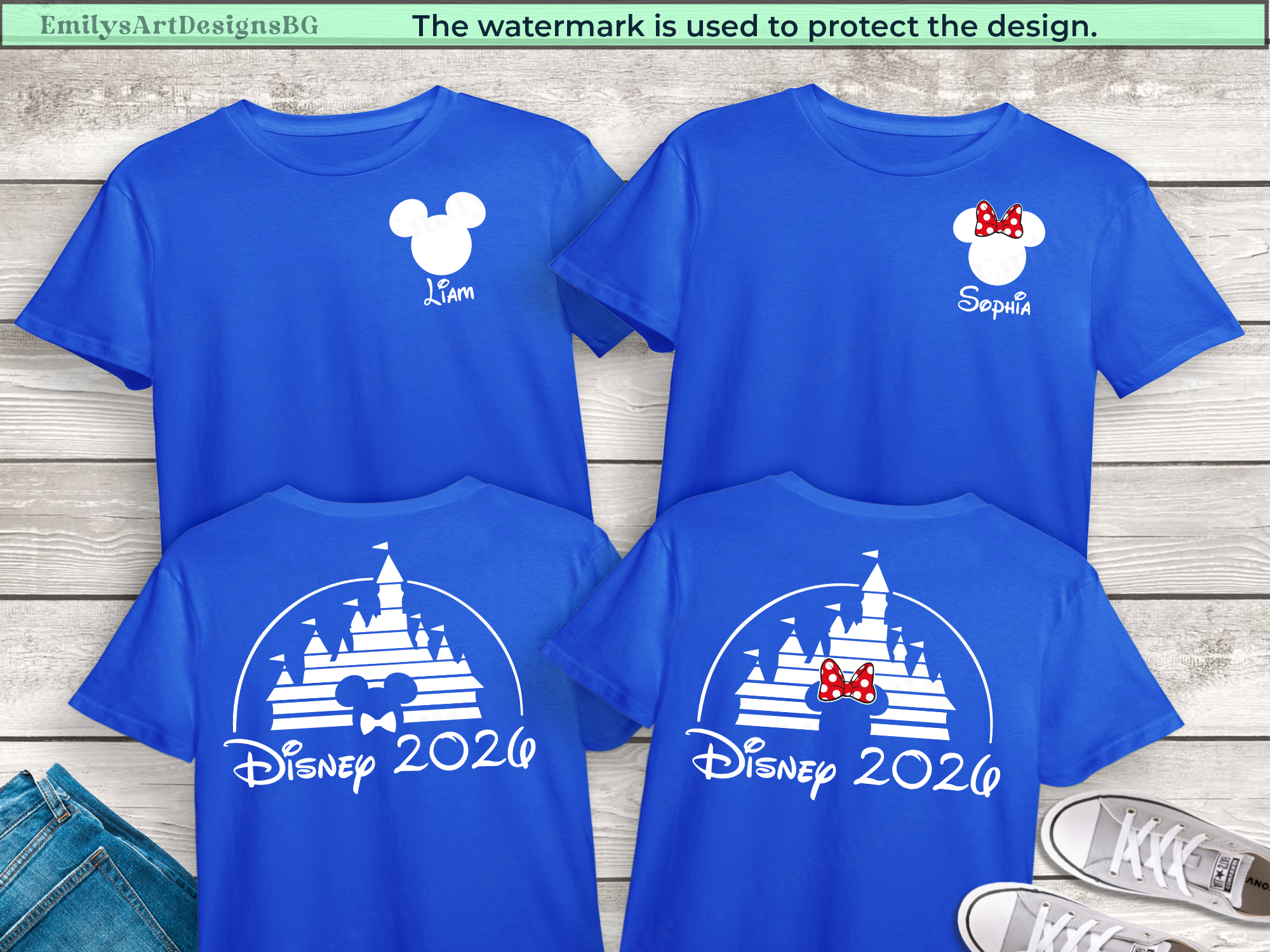 Custom Disney Castle 2026 Shirts