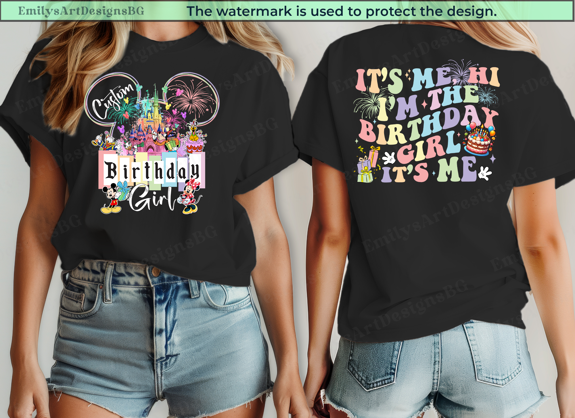 Custom Disneyland Birthday Girl Shirt