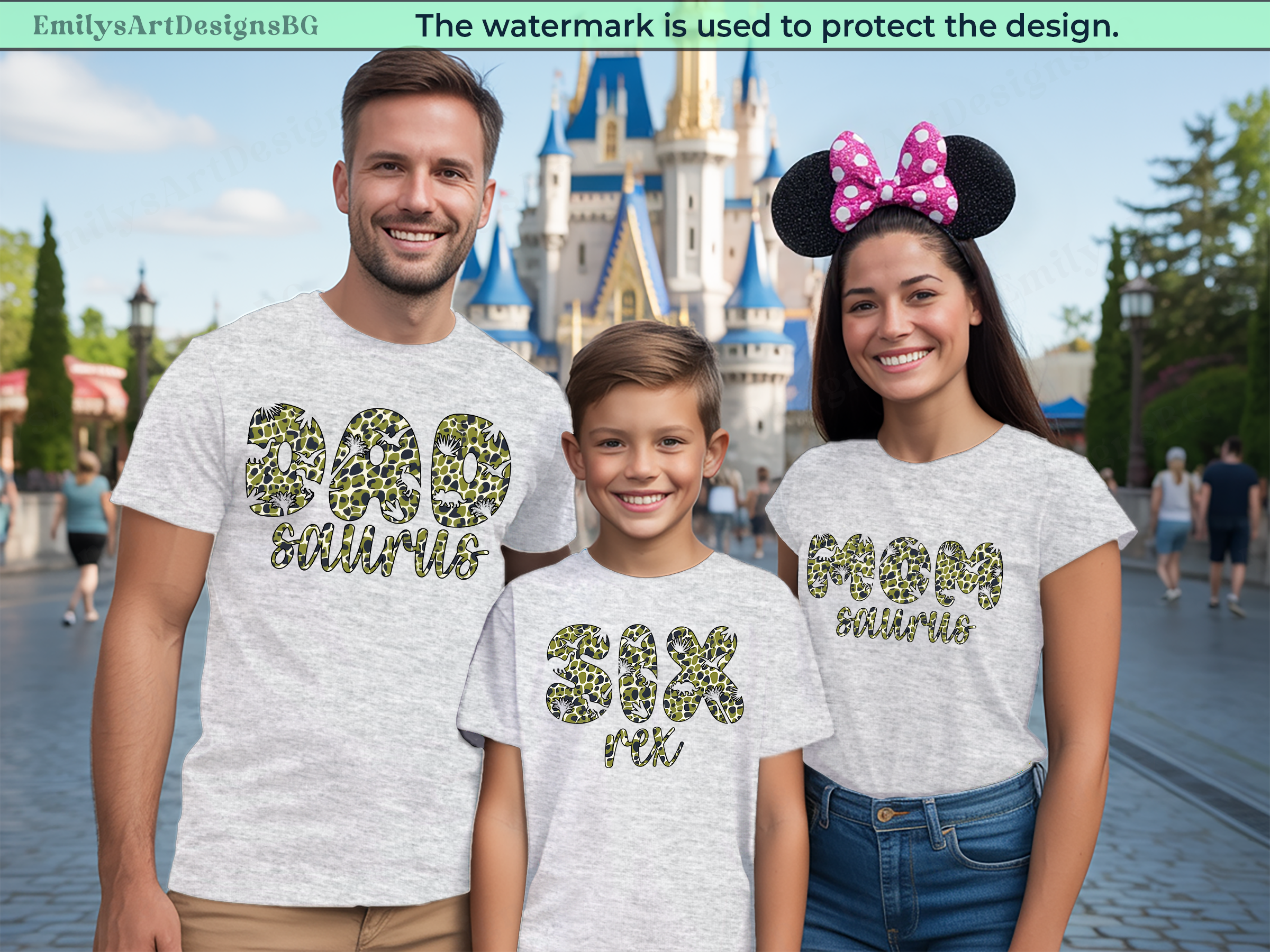 Dinosaur Birthday Family Shirts
