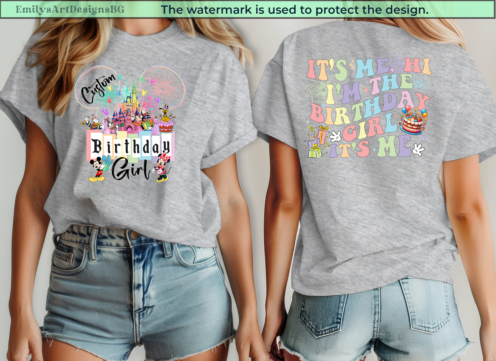 Custom Disneyland Birthday Girl Shirt