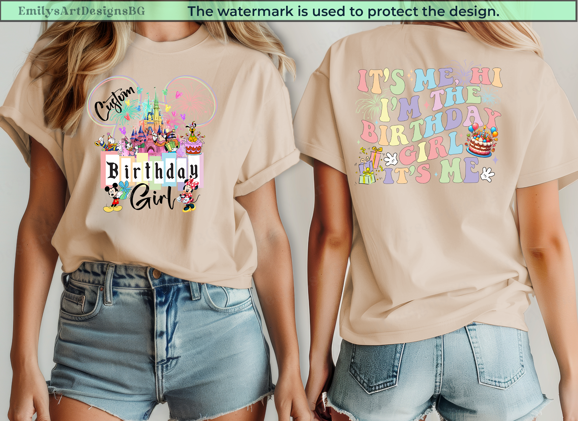 Custom Disneyland Birthday Girl Shirt