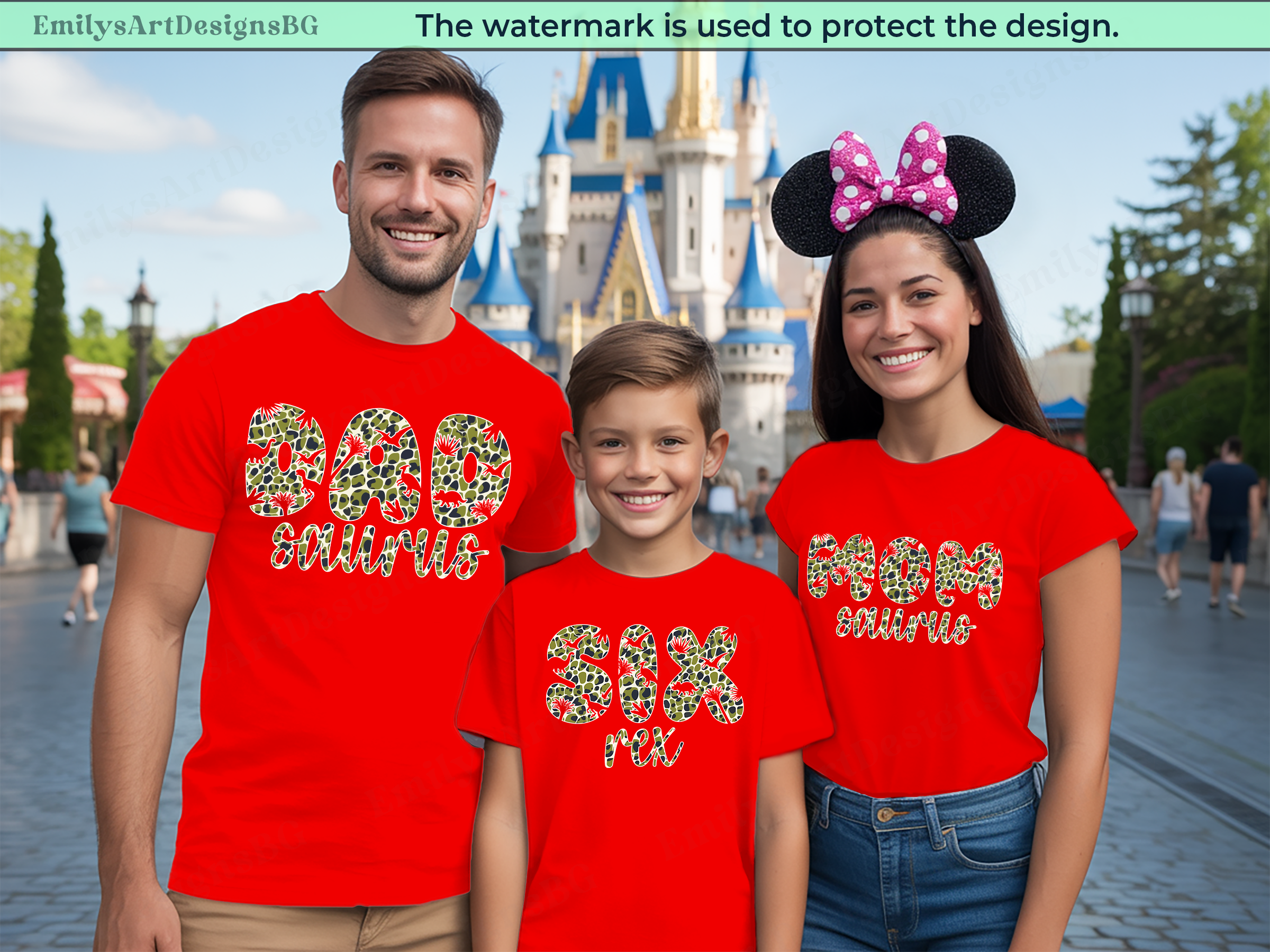 Dinosaur Birthday Family Shirts