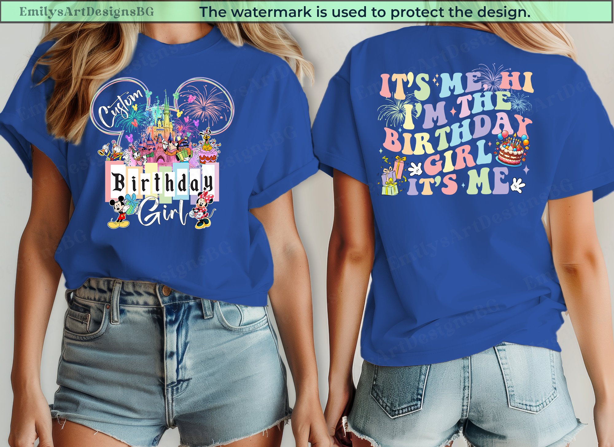 Custom Disneyland Birthday Girl Shirt