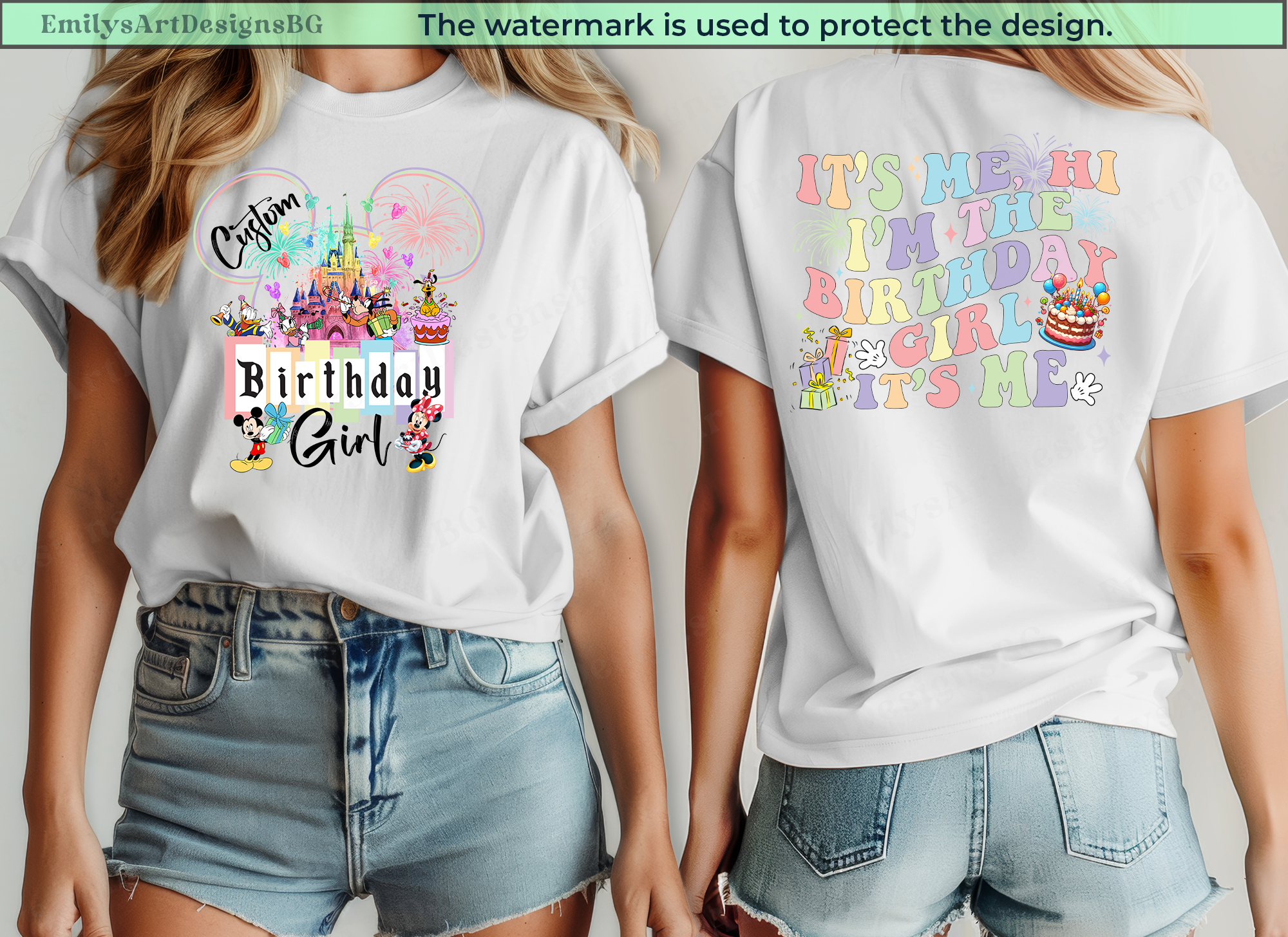 Custom Disneyland Birthday Girl Shirt
