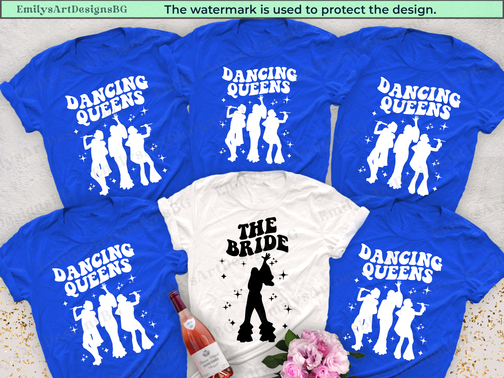 Dancing Queens - Disco Bachelorette Party T-shirts