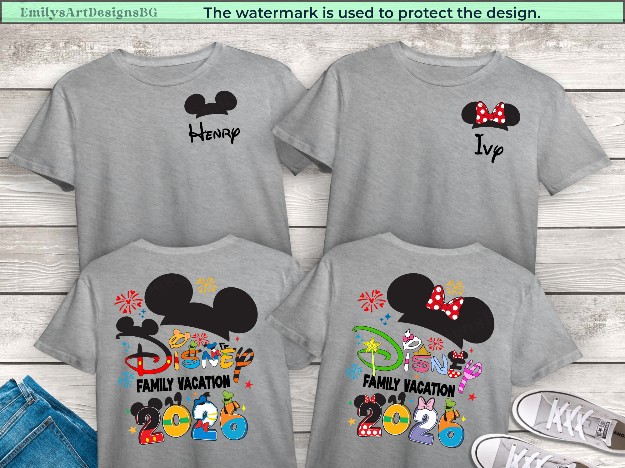 Personalized Disney Family Shirts 2026