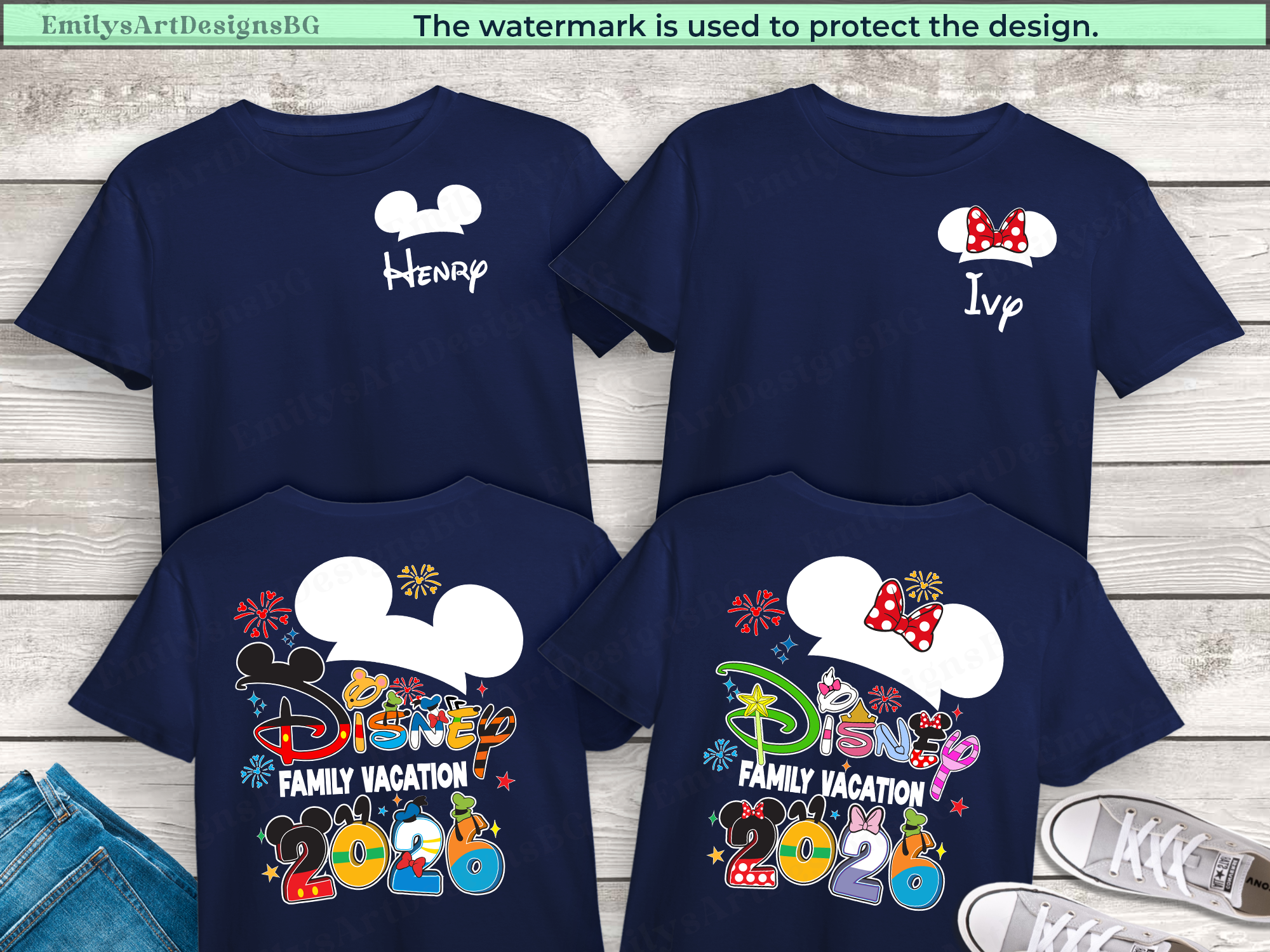 Personalized Disney Family Shirts 2026