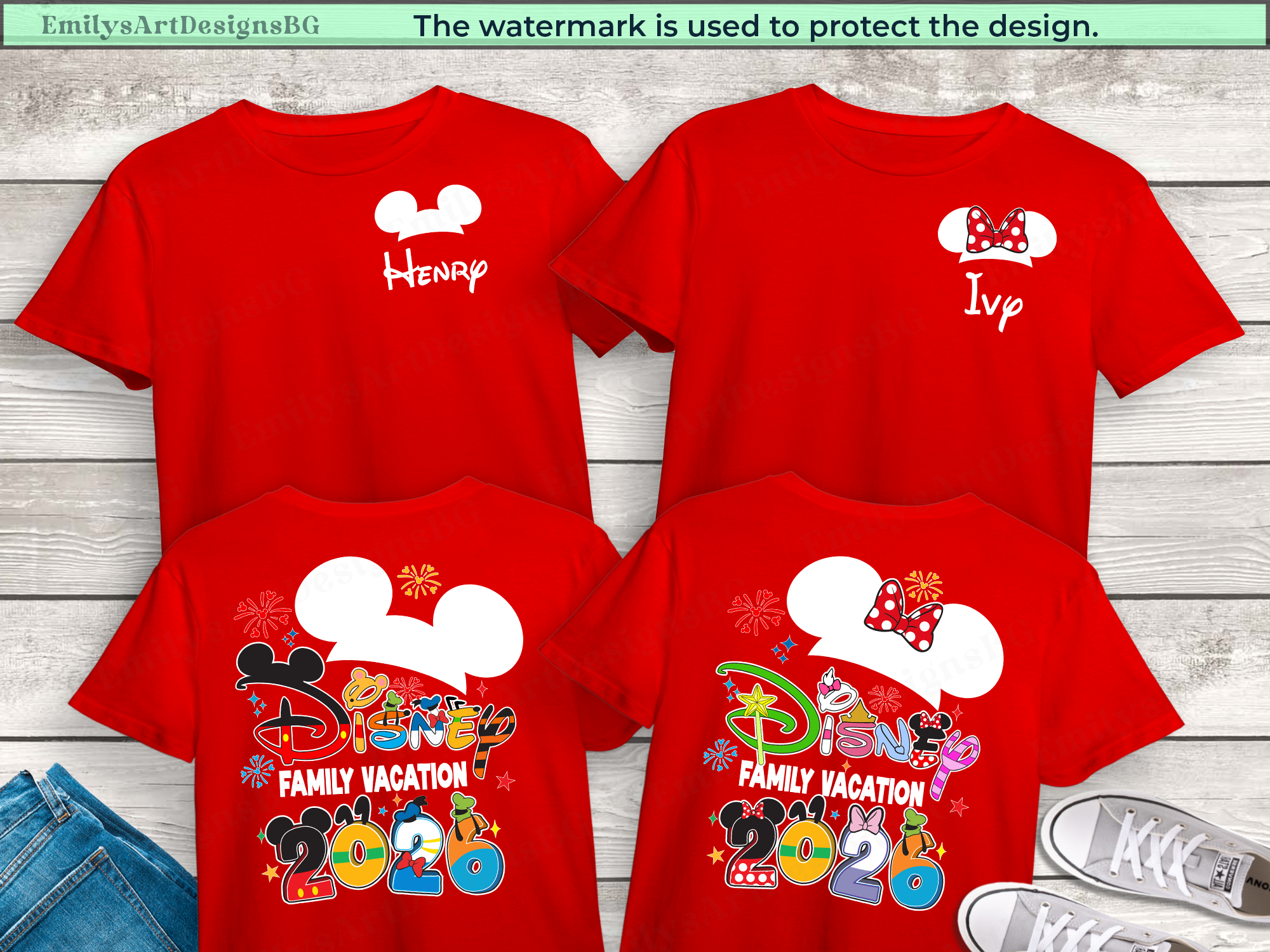Personalized Disney Family Shirts 2026