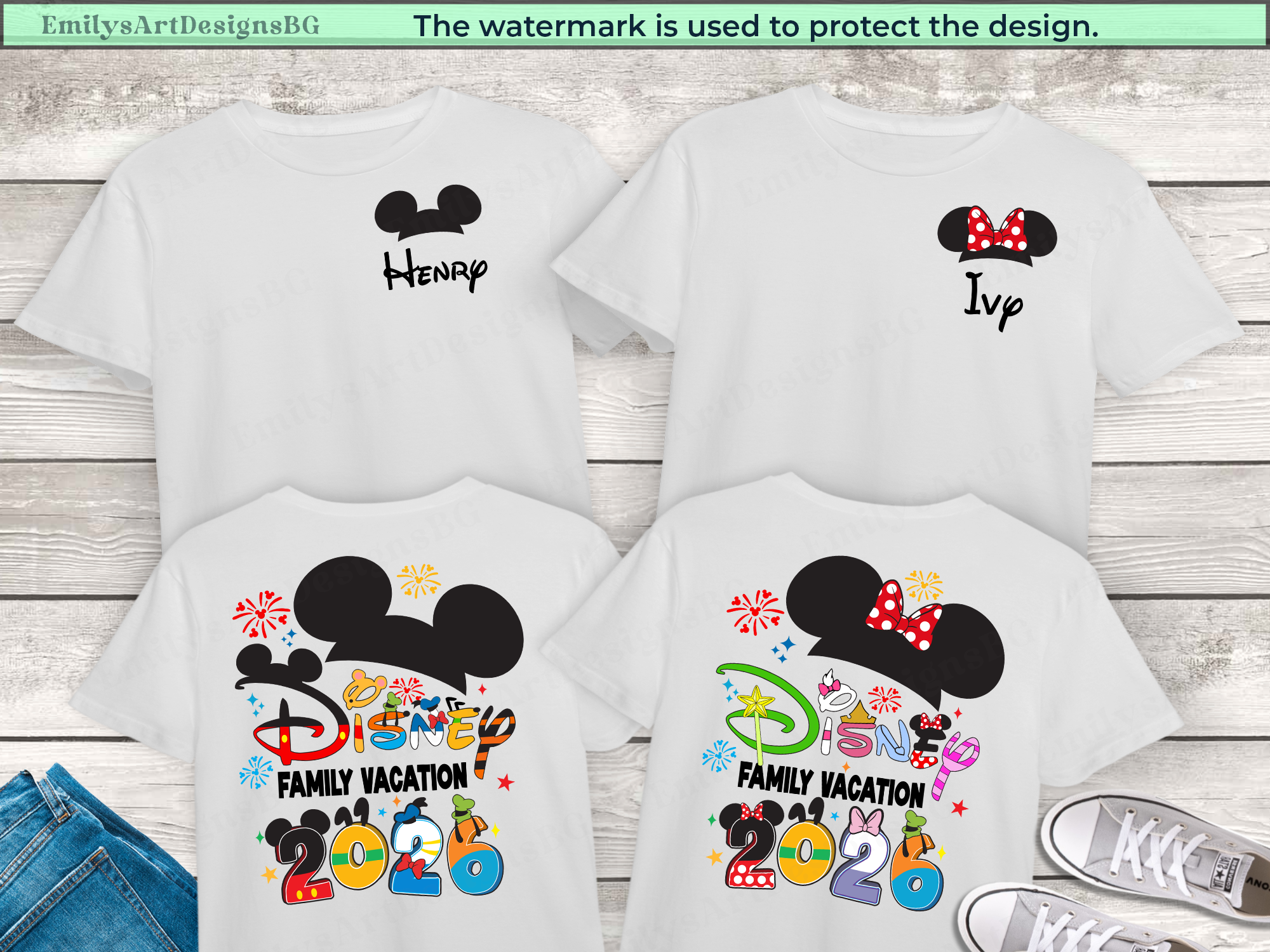 Personalized Disney Family Shirts 2026