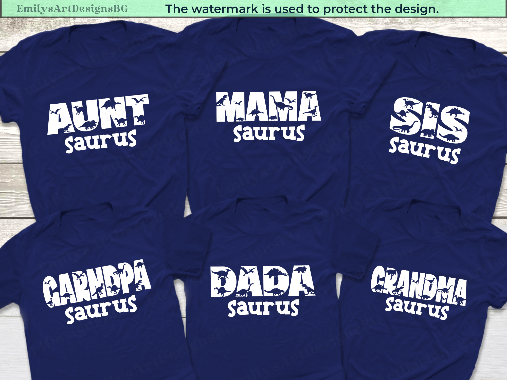 Dinosaur Family Shirts